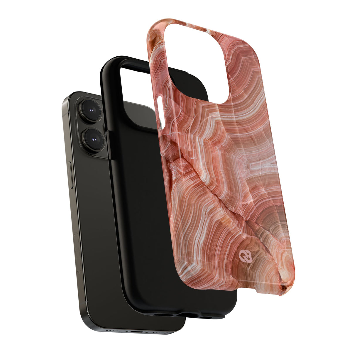 Blushing Rose Strata · Tough 2.0 Magnetic Phone Case for iPhone · Pink