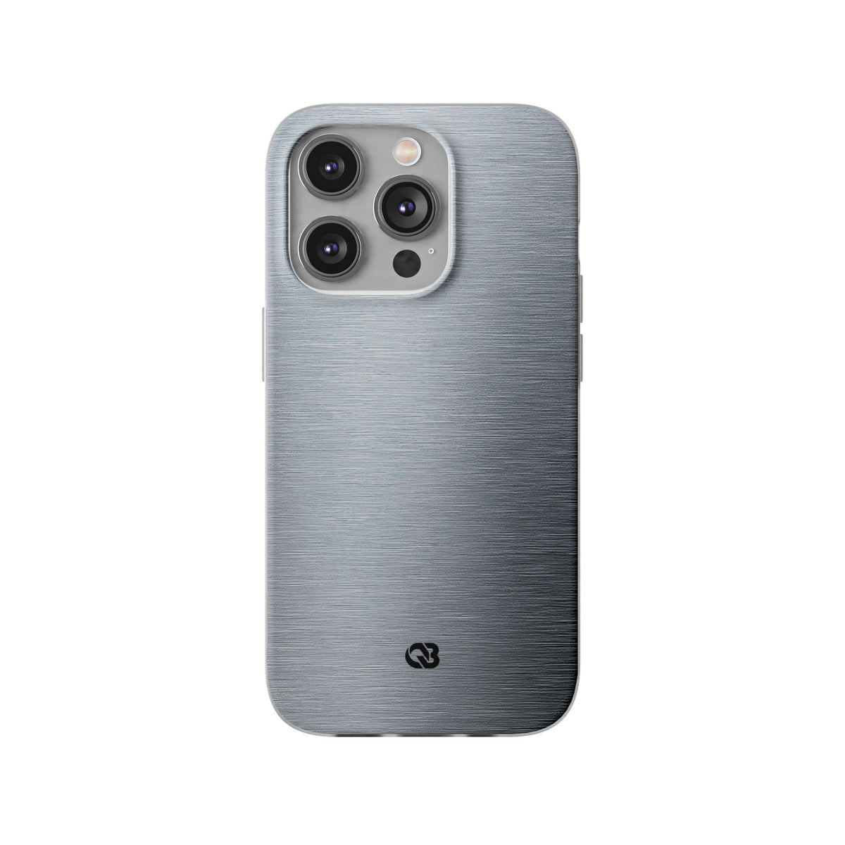 Silver Lite Phone Case for iPhone - Satin Chrome Grain