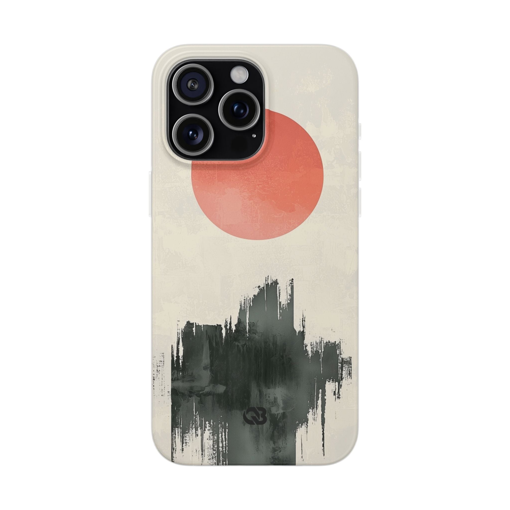 Crimson Sun Strokes · Soft Phone Case for iPhone