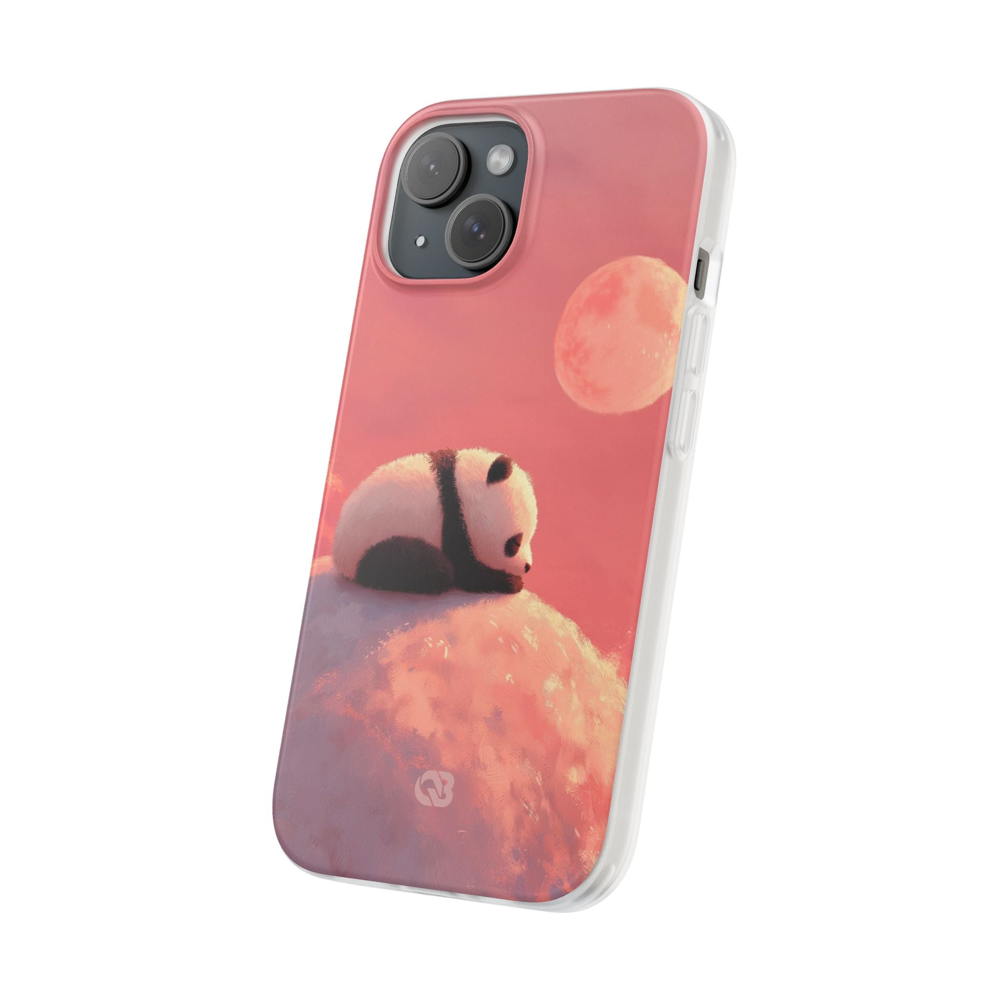 Rose Moon Panda · Soft Phone Case for iPhone