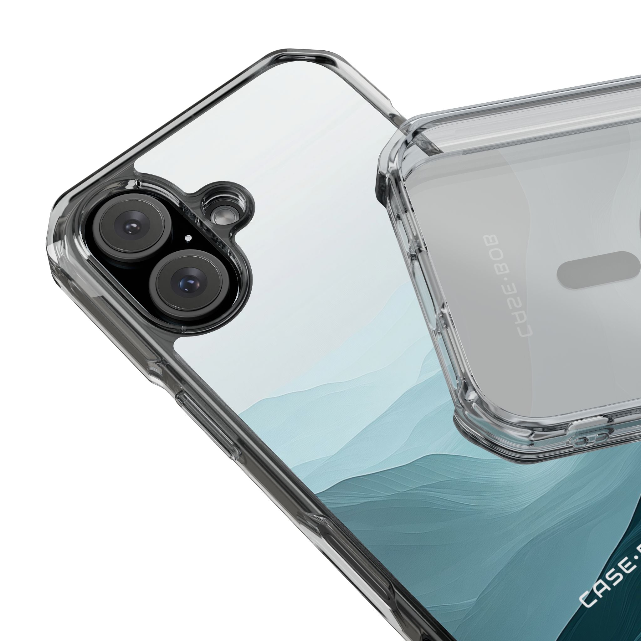 Teal Mist Mountains iPhone 16 Case - Impact