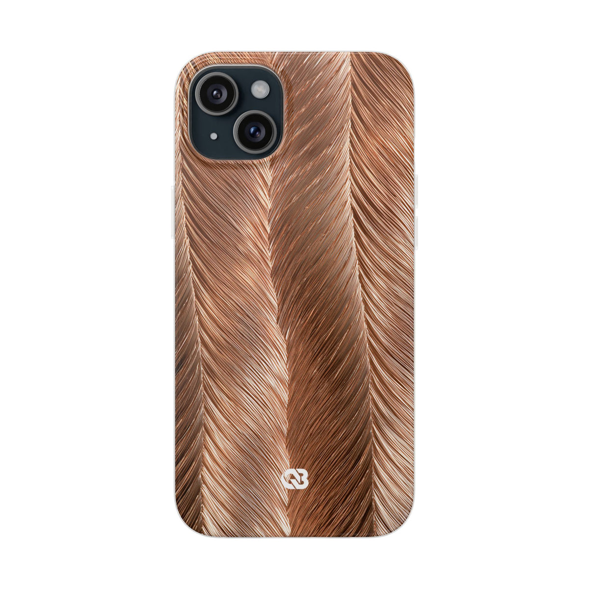 Rose Gold Weave · Lite Phone Case for iPhone · Brown
