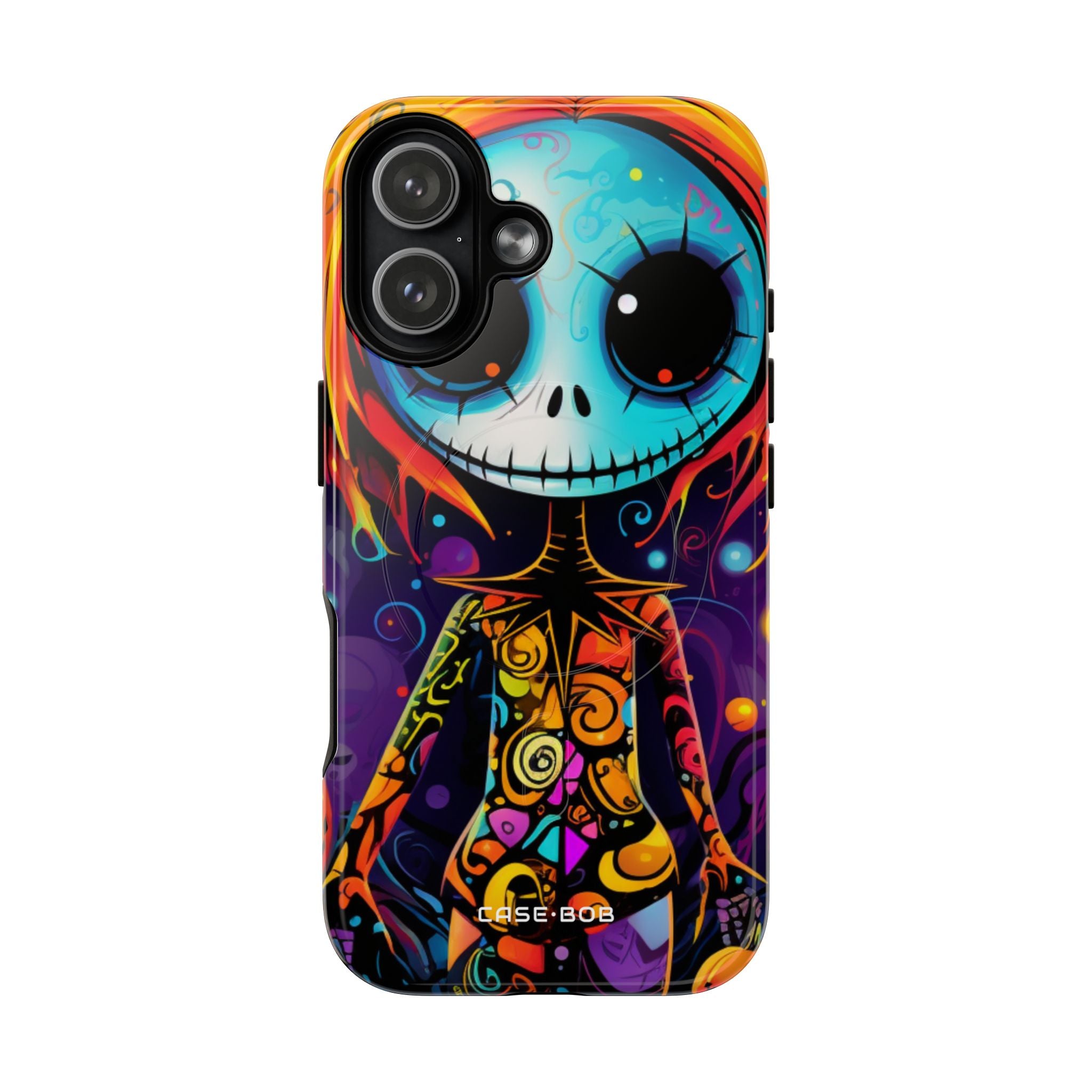 Blue Skull Swirl iPhone 17 Case - Tough+ - CASE•BOB
