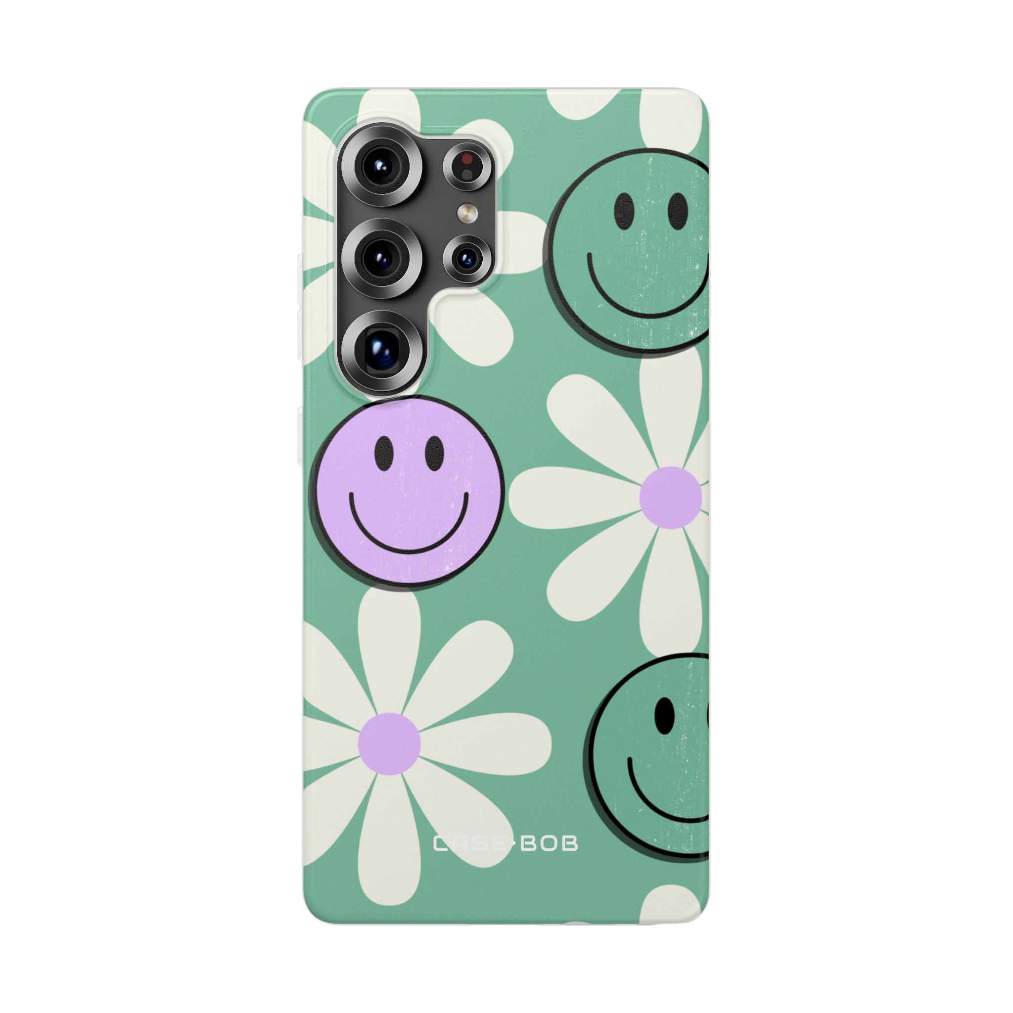 Smiley Daisy Glow Samsung S25 Ultra Cover - Soft