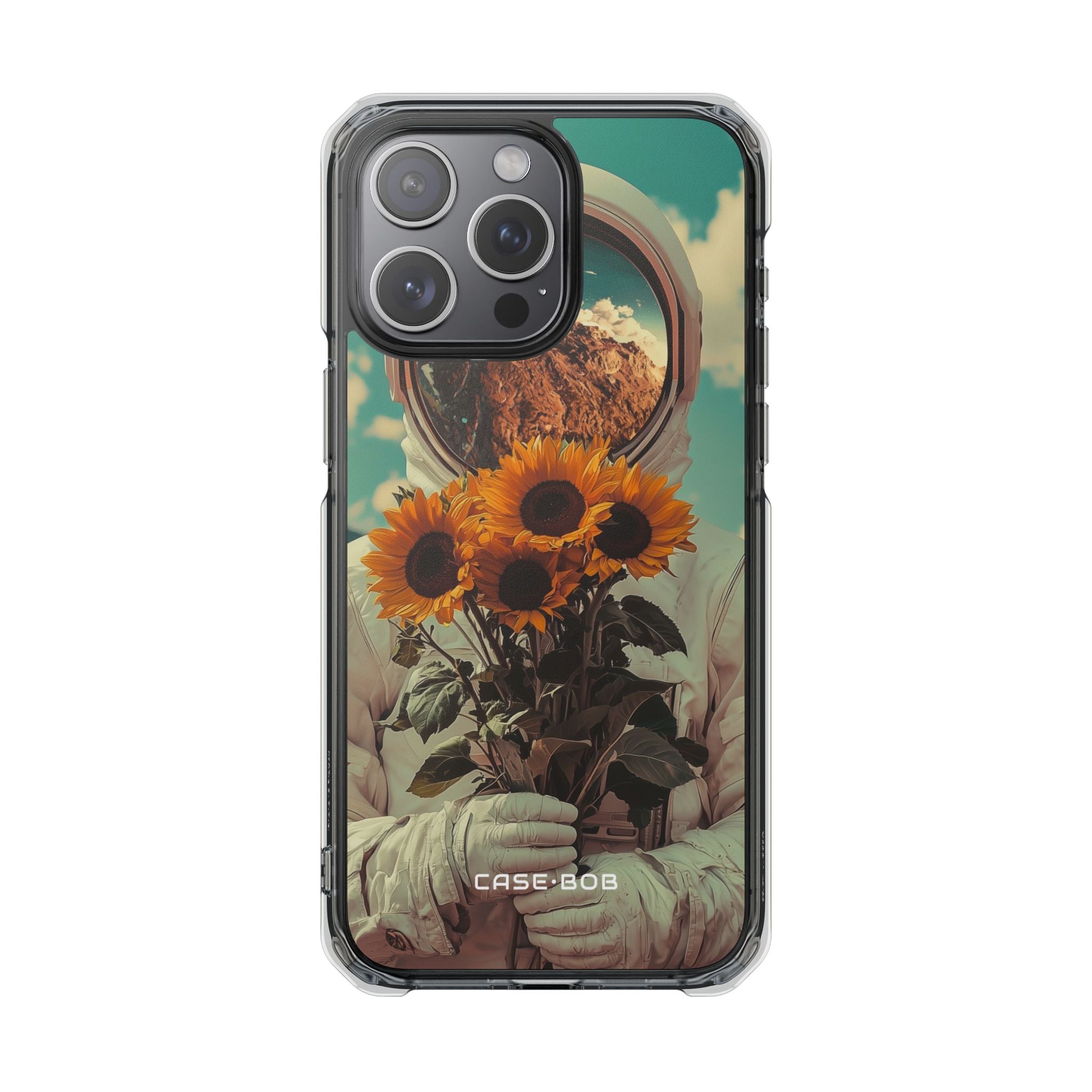 Sonnenblumen-Astronaut iPhone 15 Pro Max Case - Impact