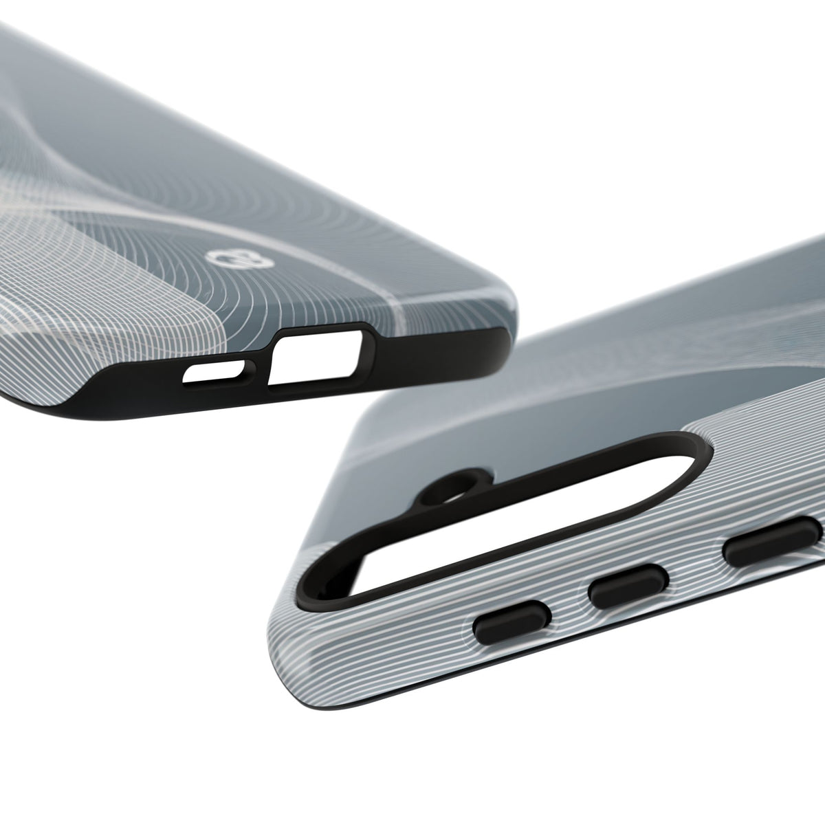 Grey Tough Phone Case for Samsung - Slate Mesh Horizon
