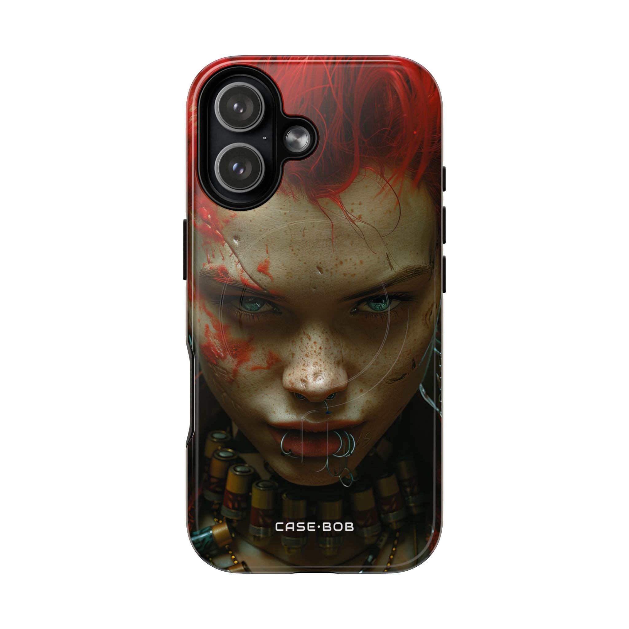 Red Spike Gaze iPhone 17 Case - Tough+ - CASE•BOB