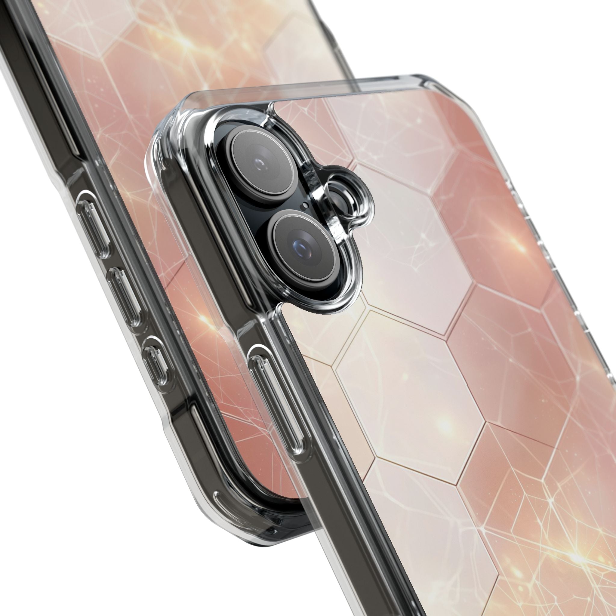 Honeycomb Glow iPhone 16 Plus Case - Impact