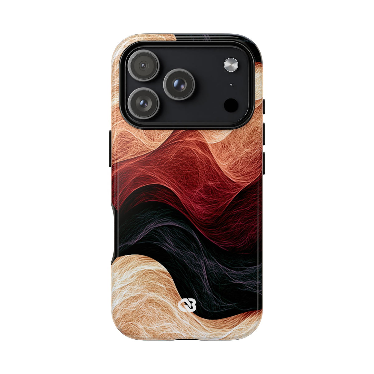 Ember Wave Dispersion · Tough Phone Case for iPhone · Red