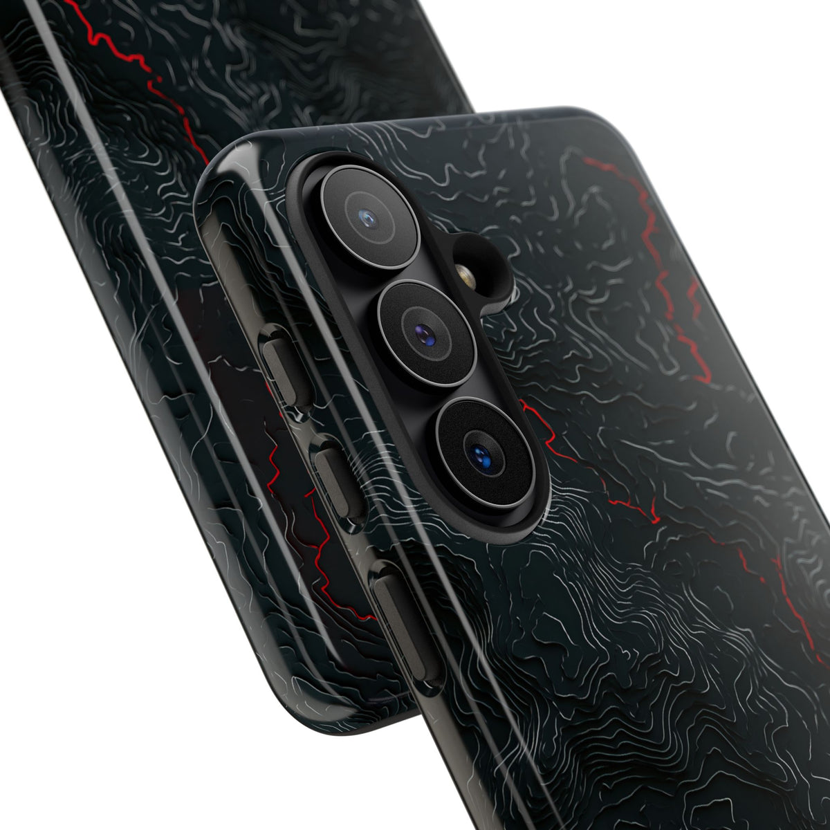 Crimson Rift · Tough Phone Case for Samsung · Black