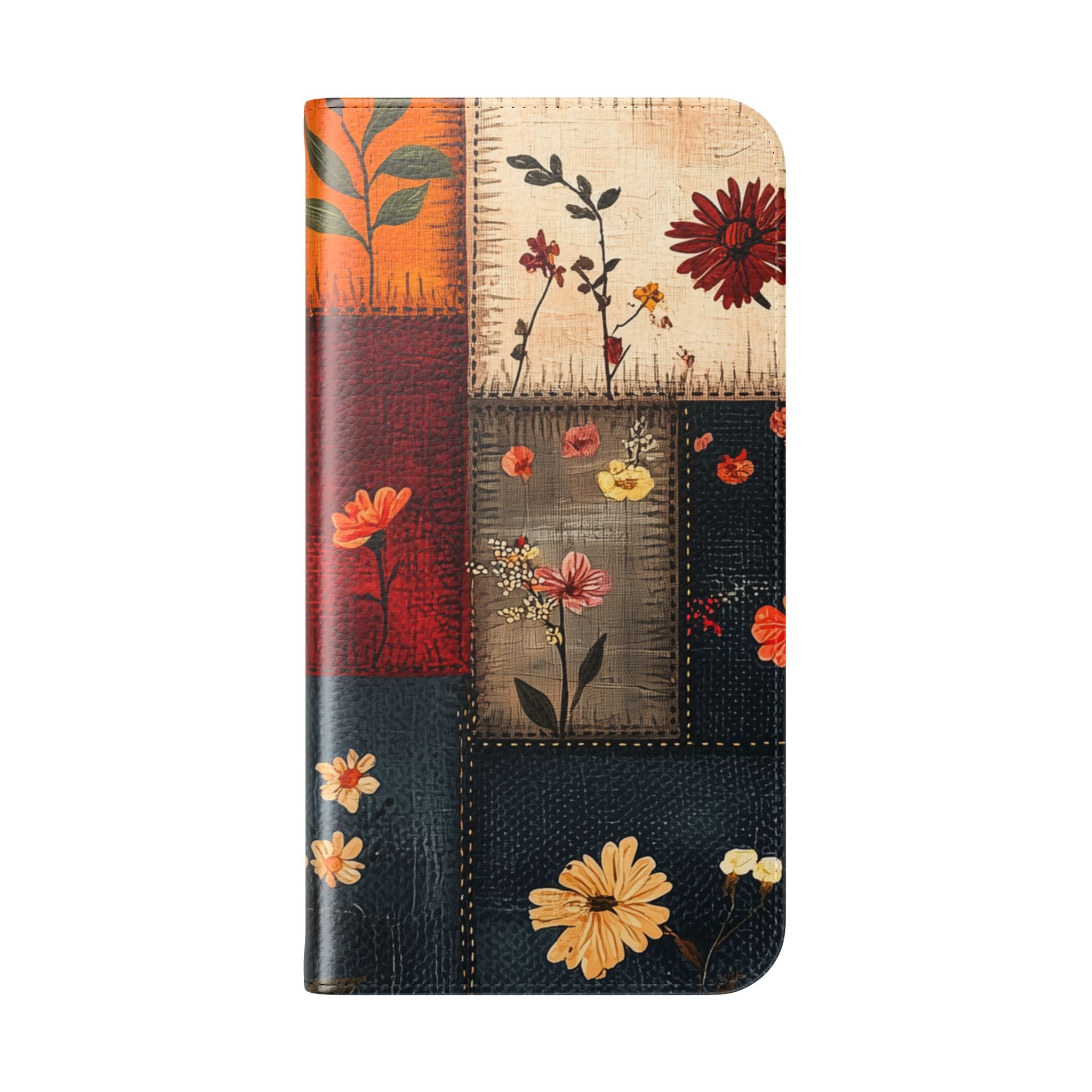 Patchwork Blooms - iPhone 15 Plus Case - Wallet