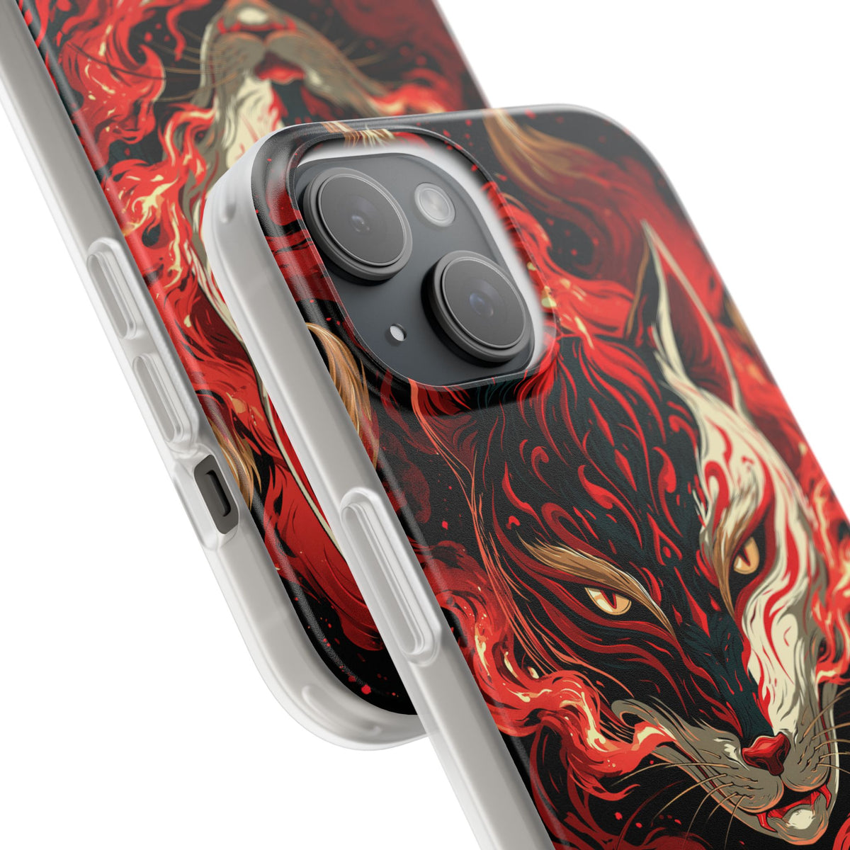 Crimson Kitsune Spirit · Lite Phone Case for iPhone · Red