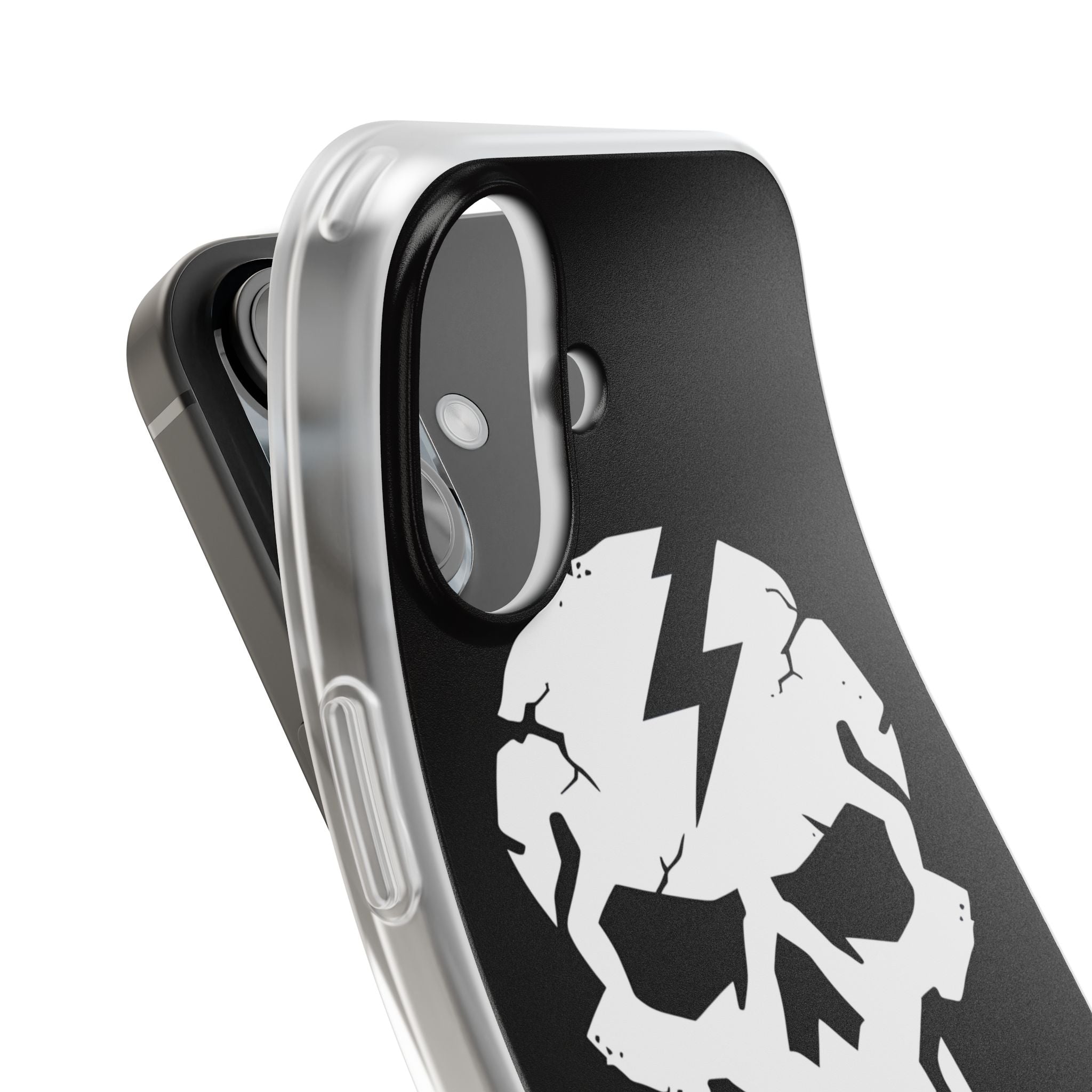 Lightning Skull iPhone 16 Case - Soft