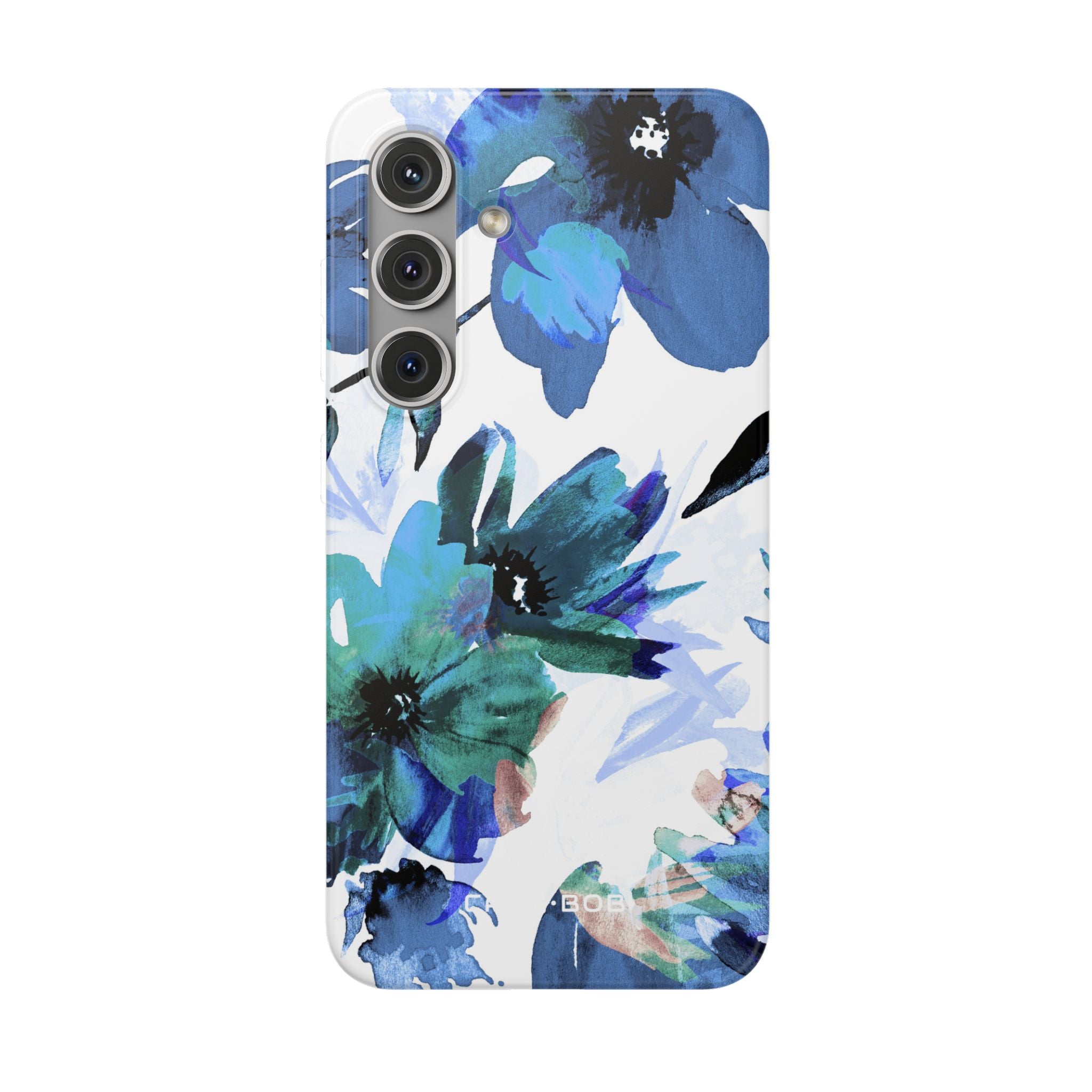 Blue Blossom Radiance Samsung S24 Case - Soft