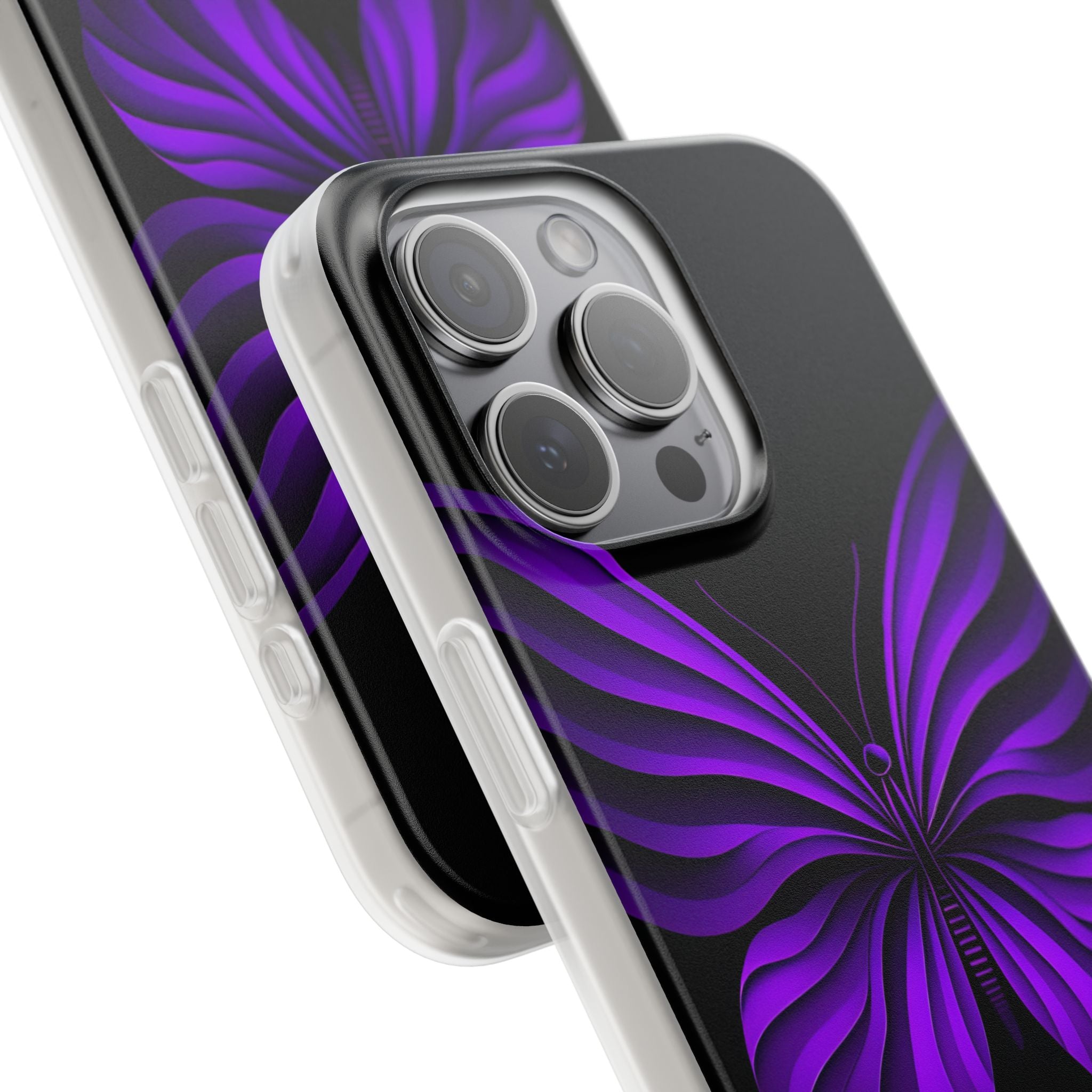 Violet Monarch iPhone 15 Pro Max Case - Soft