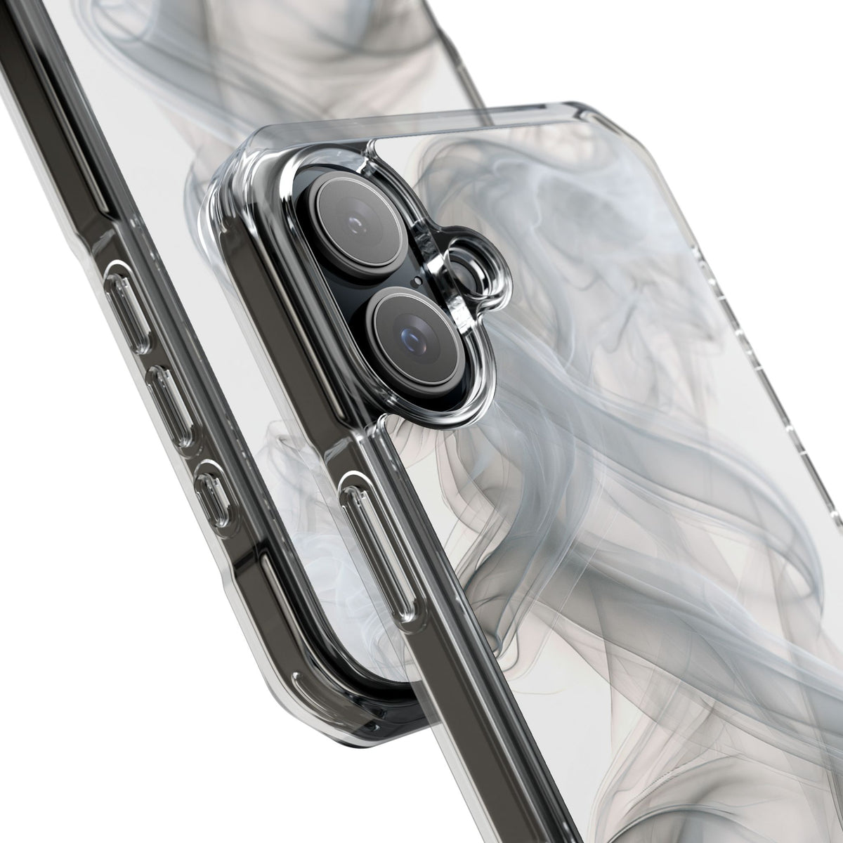 Vapor Noir · Clear Impact Magnetic Phone Case for iPhone · White