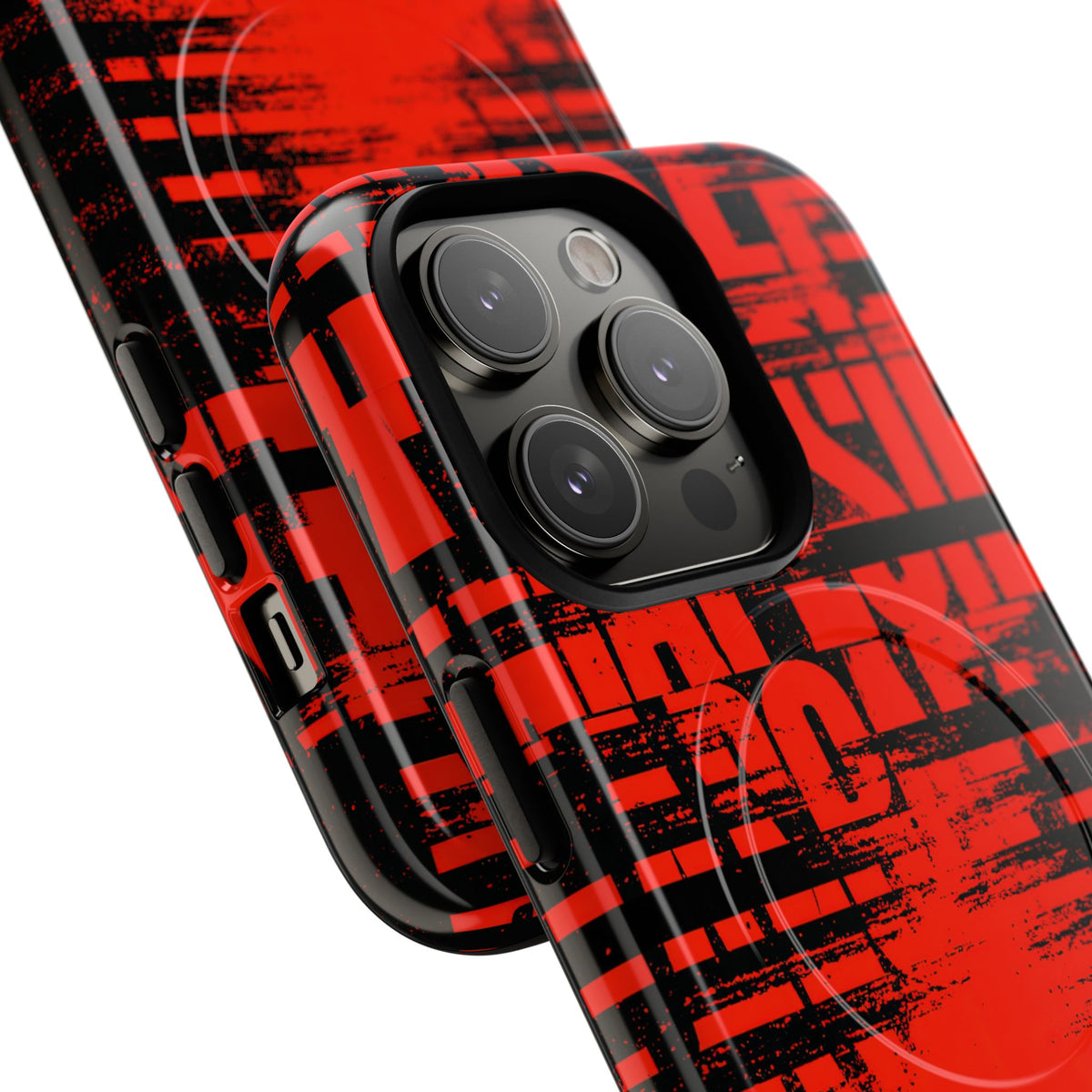 Crimson Redaction · Tough 2.0 Magnetic Phone Case for iPhone · Black