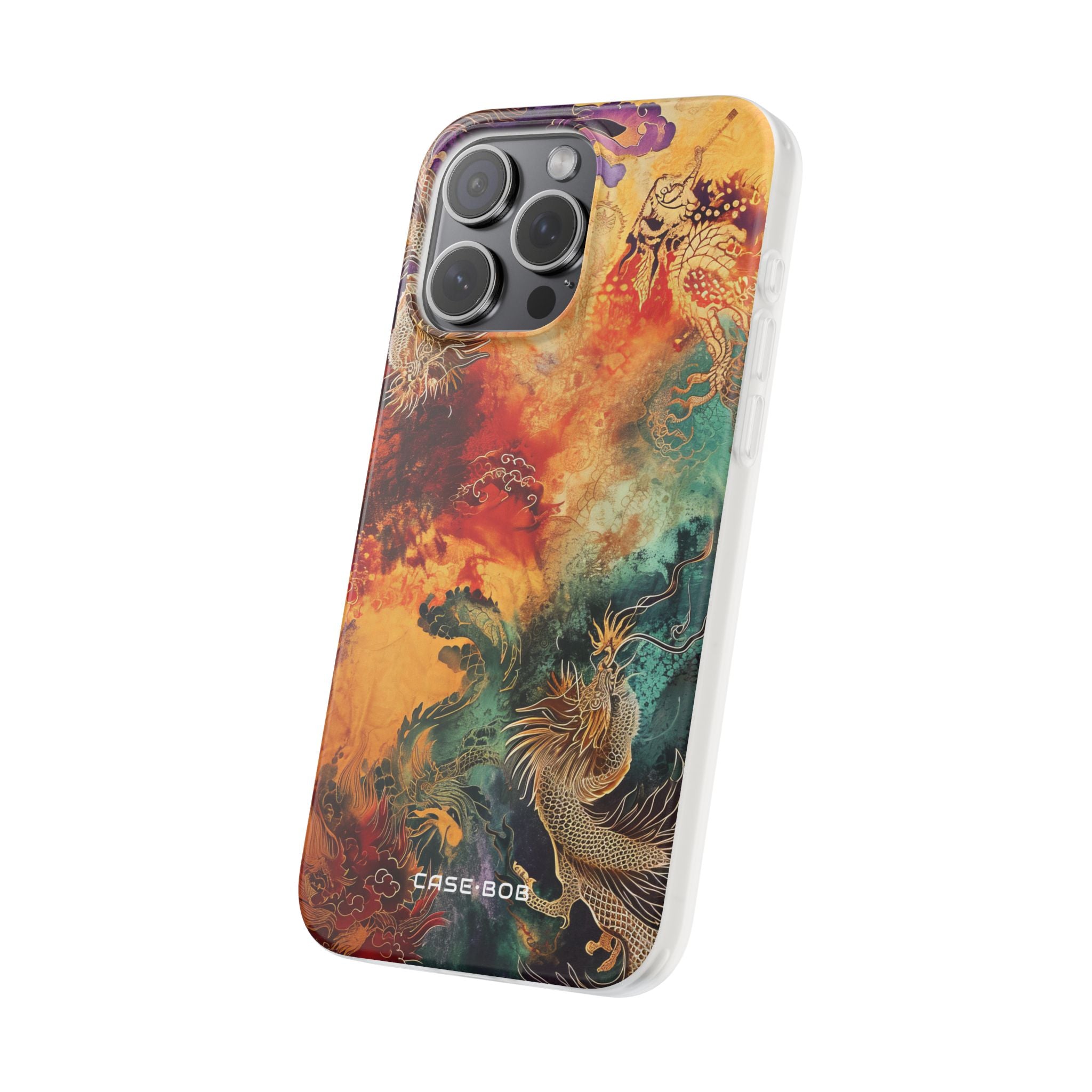 Dragon Ember iPhone 15 Pro Max Cover - Blød