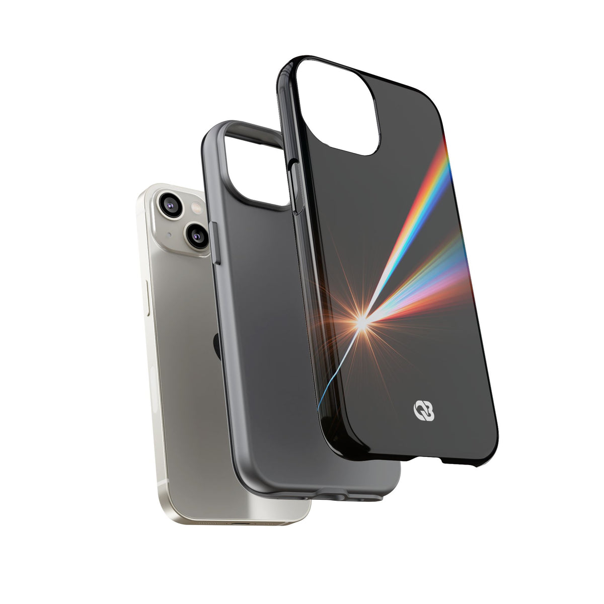 Spectral Refraction · Tough Phone Case for iPhone · Black