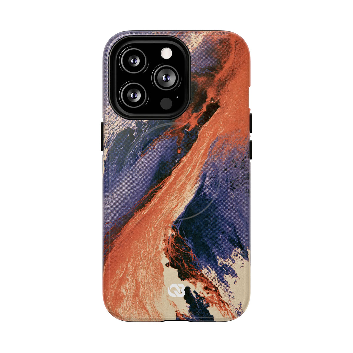 Solar Aura Drift · Tough 2.0 Magnetic Phone Case for iPhone · Orange