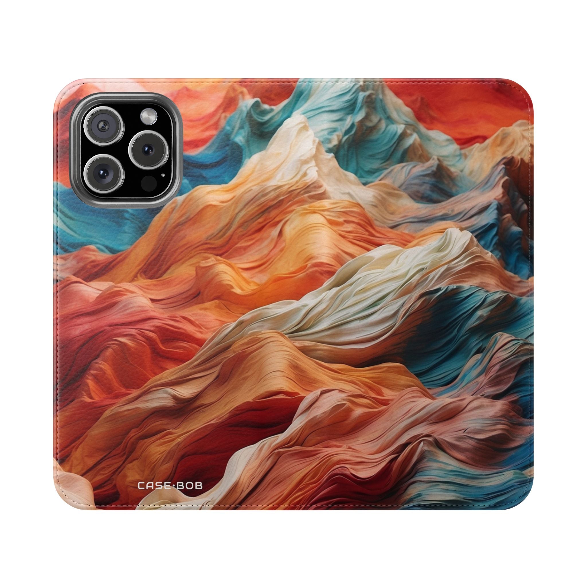 Fabric Peaks Sunset - iPhone 16 Max Case - Wallet