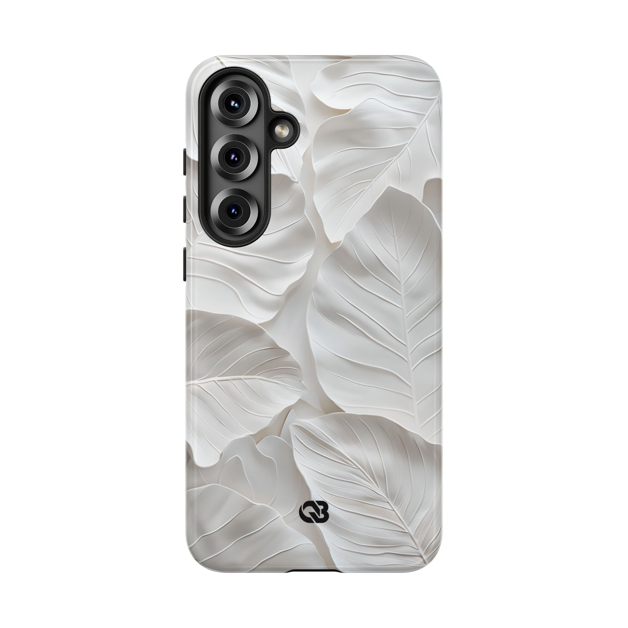 Sculpted Ivory Leaves · Tough Phone Case for Samsung