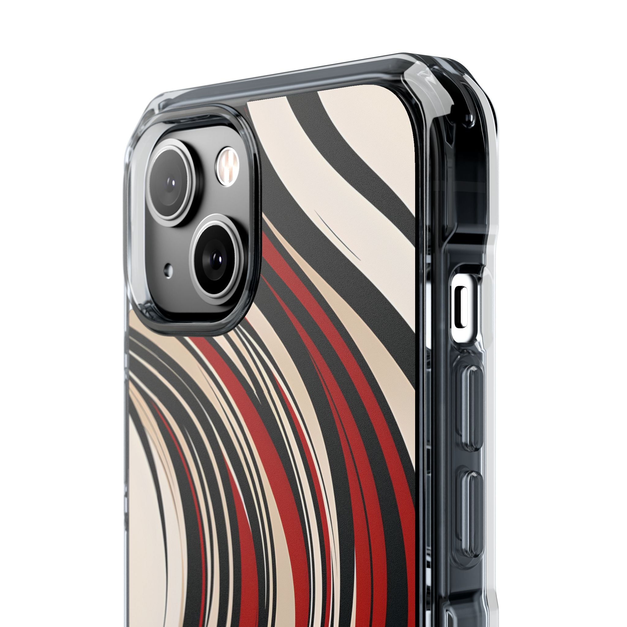 Karmesin Fluss Wellen · Impact Handyhülle für iPhone · Magsafe