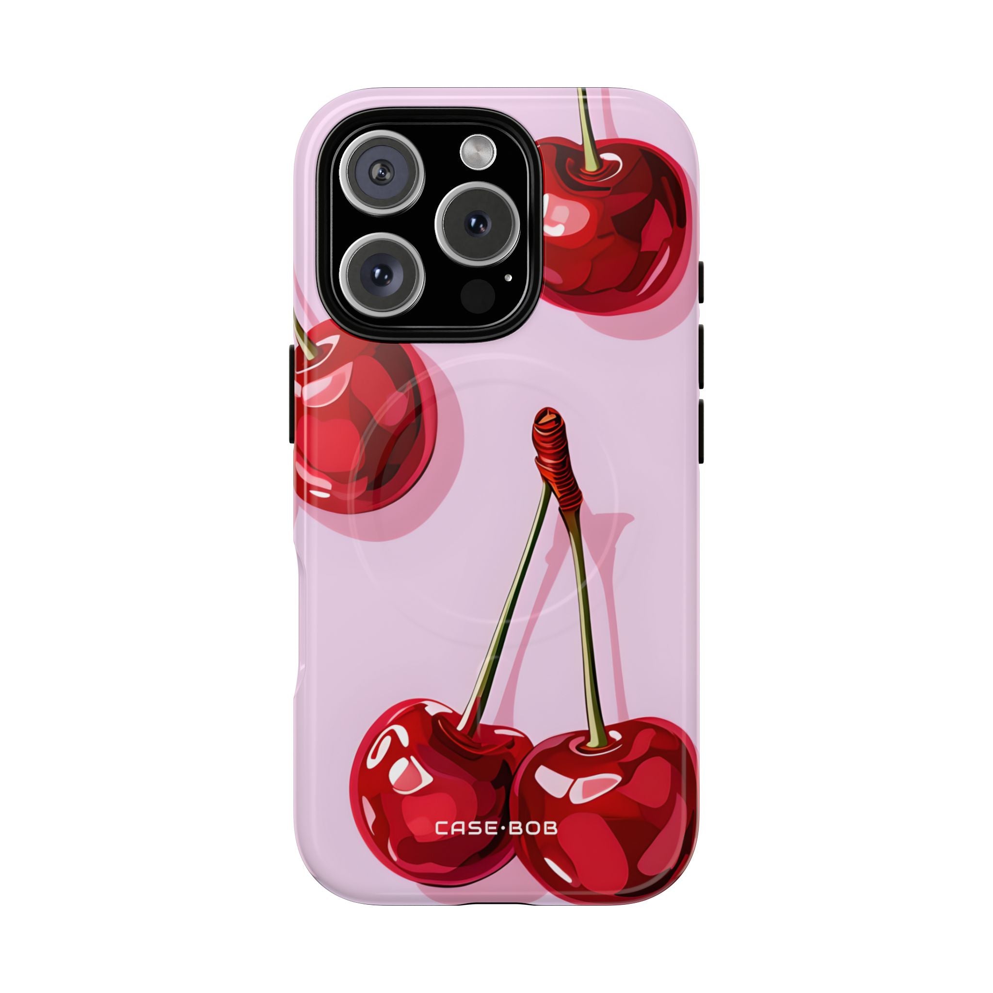 Glossy Cherry Burst iPhone 16 Pro Case - Tough+ - CASE•BOB