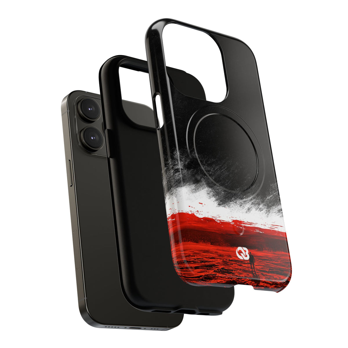Crimson Void · Tough 2.0 Magnetic Phone Case for iPhone · Black