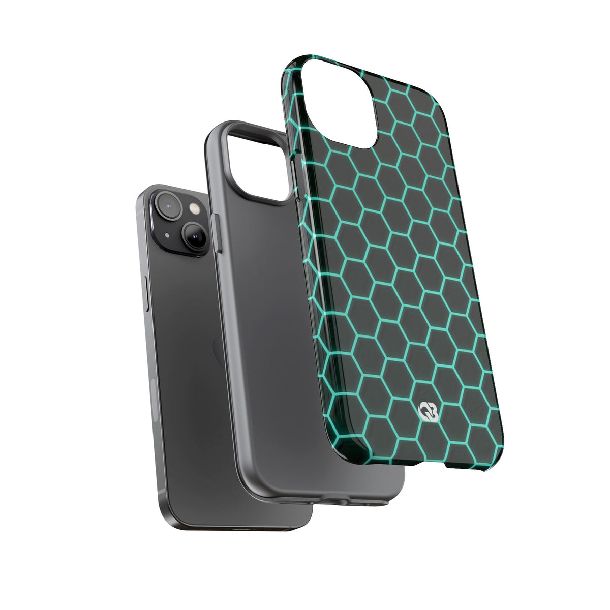 Neon Hex Spectrum · Tough Phone Case for iPhone · Teal