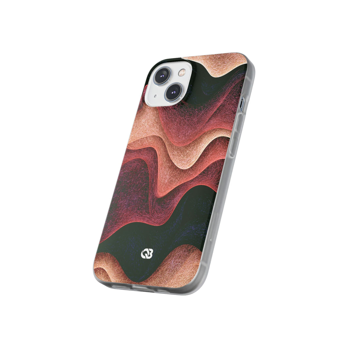 Rose Contour Waves · Lite Phone Case for iPhone · Pink