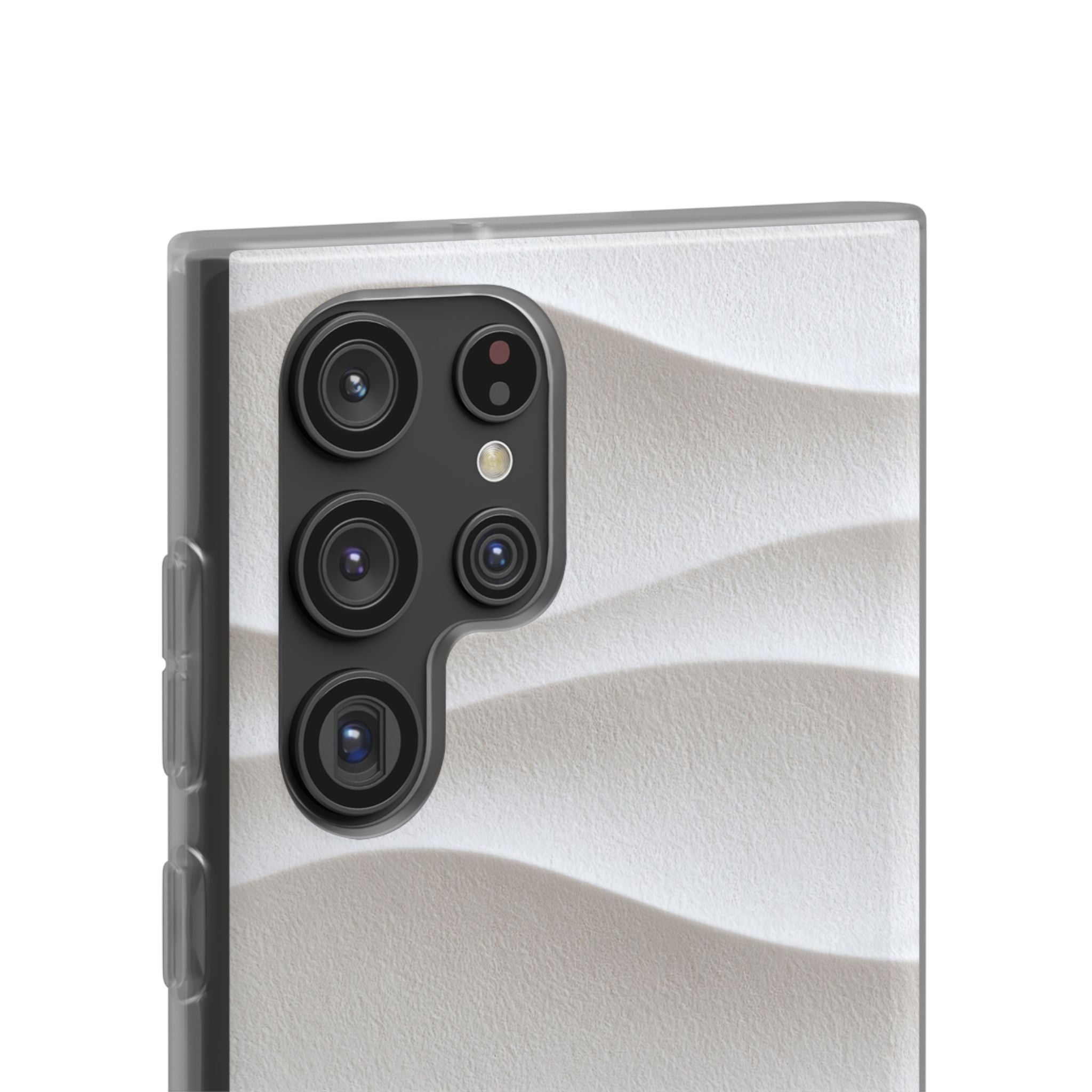 White Lite Phone Case for Samsung - Arctic Flow Ridges