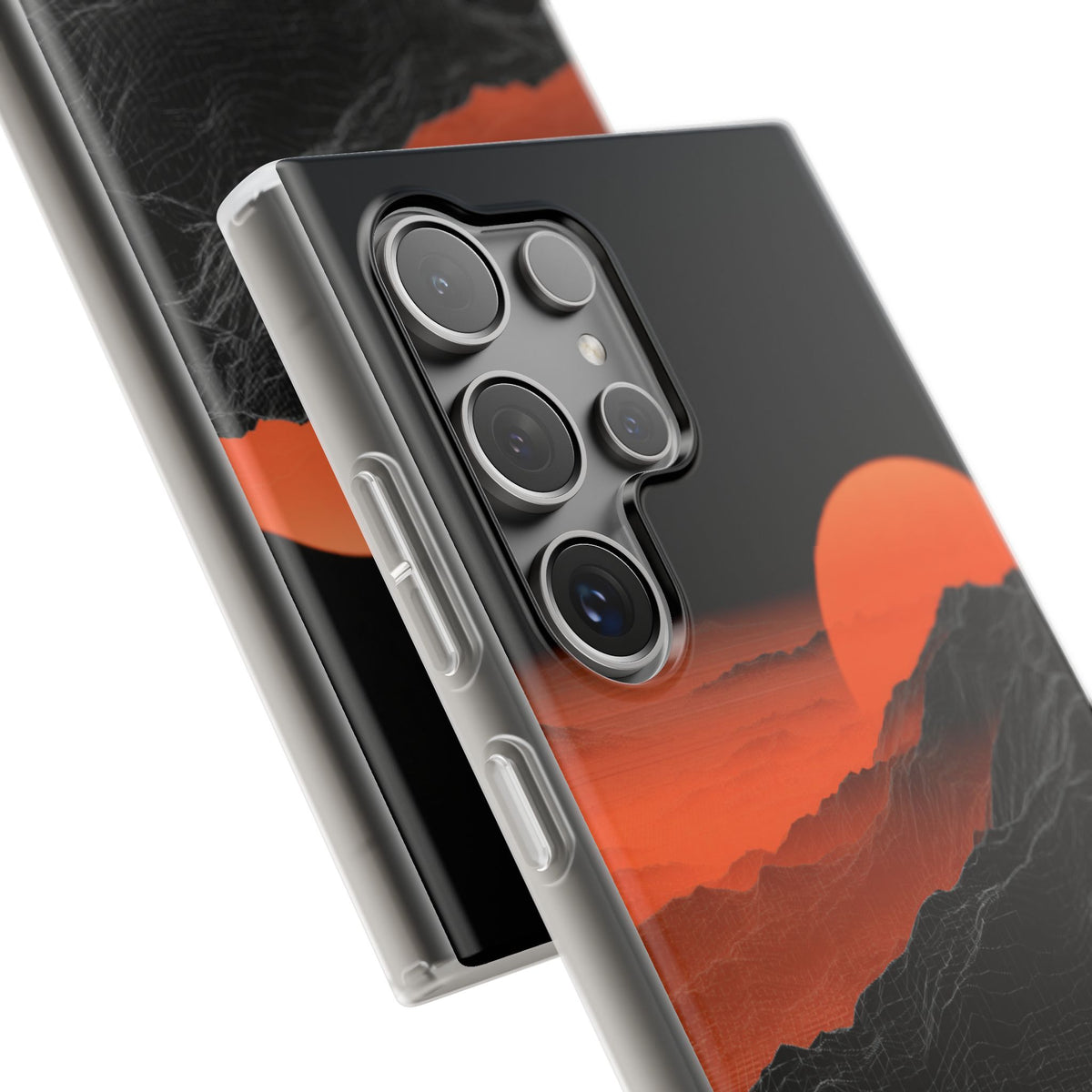 Solar Ridge Mesh · Lite Phone Case for Samsung · Black