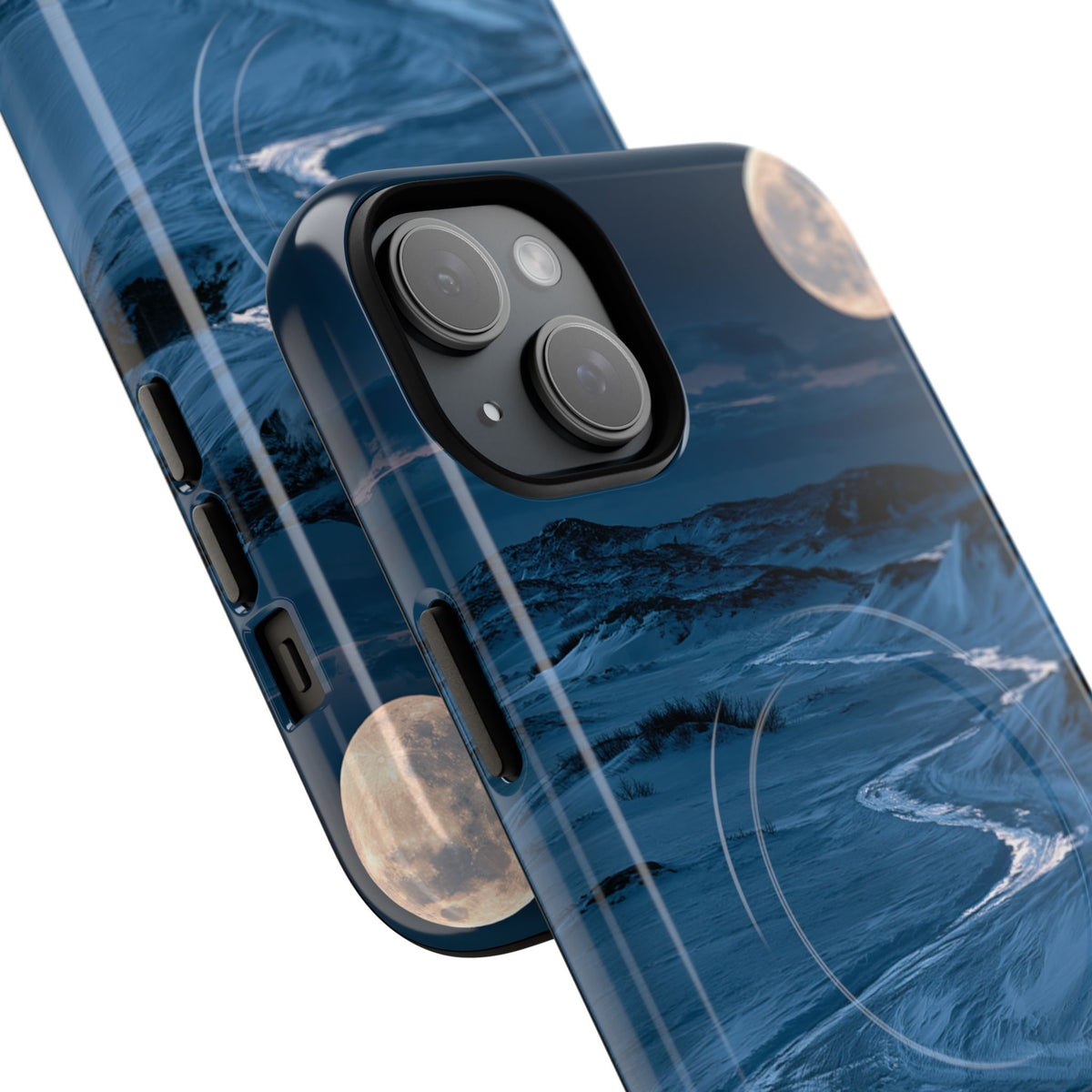 Arctic Moon Drift · Tough 2.0 Magnetic Phone Case for iPhone · Blue