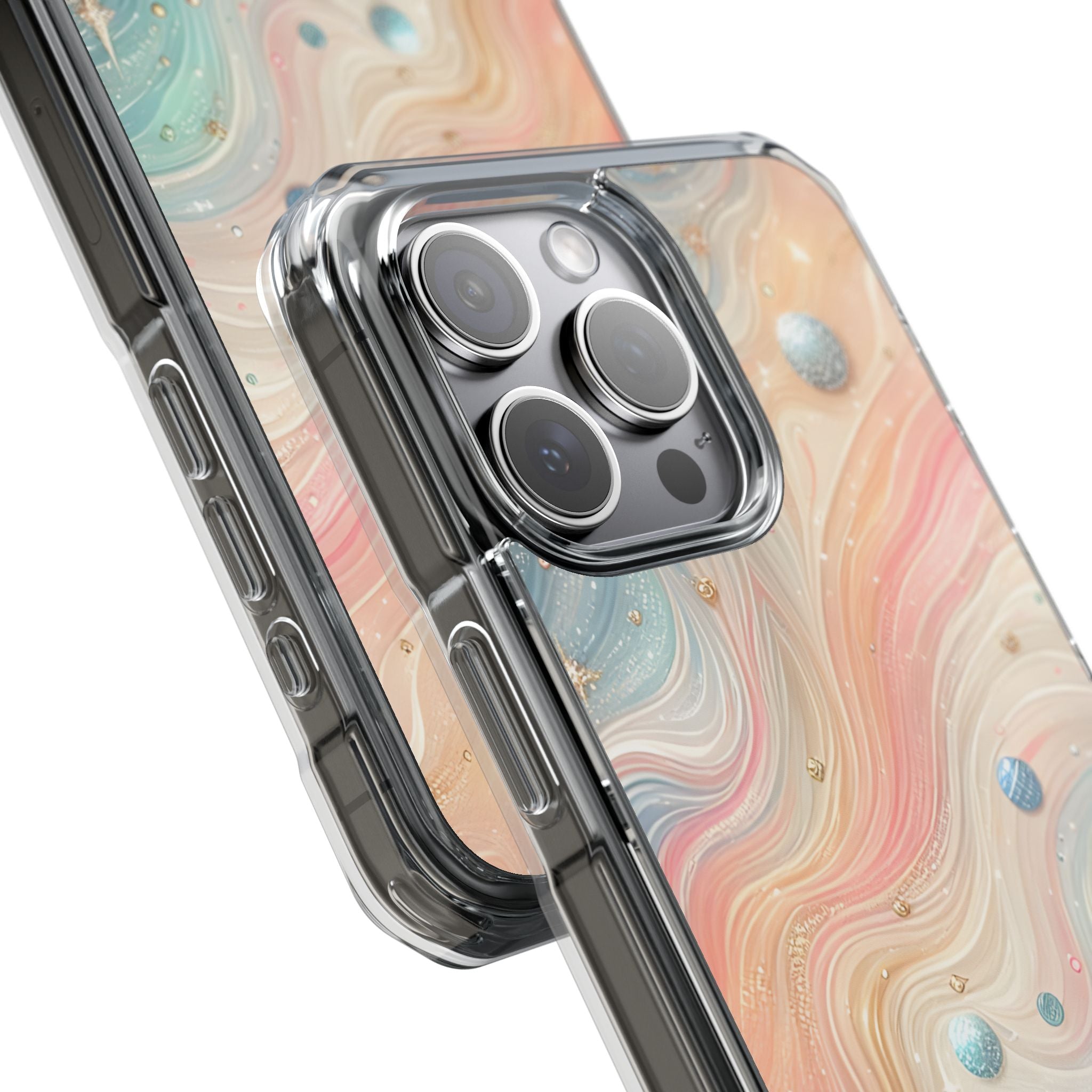 Iridescent Swirls iPhone 15 Pro Max - Impact -suojakotelo