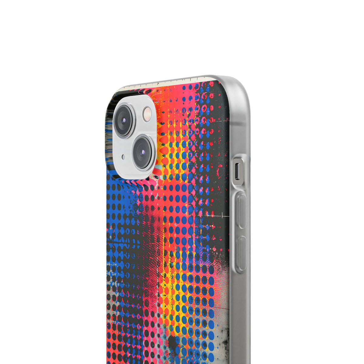 Chromatic Halftone Grid · Lite Phone Case for iPhone · Blue