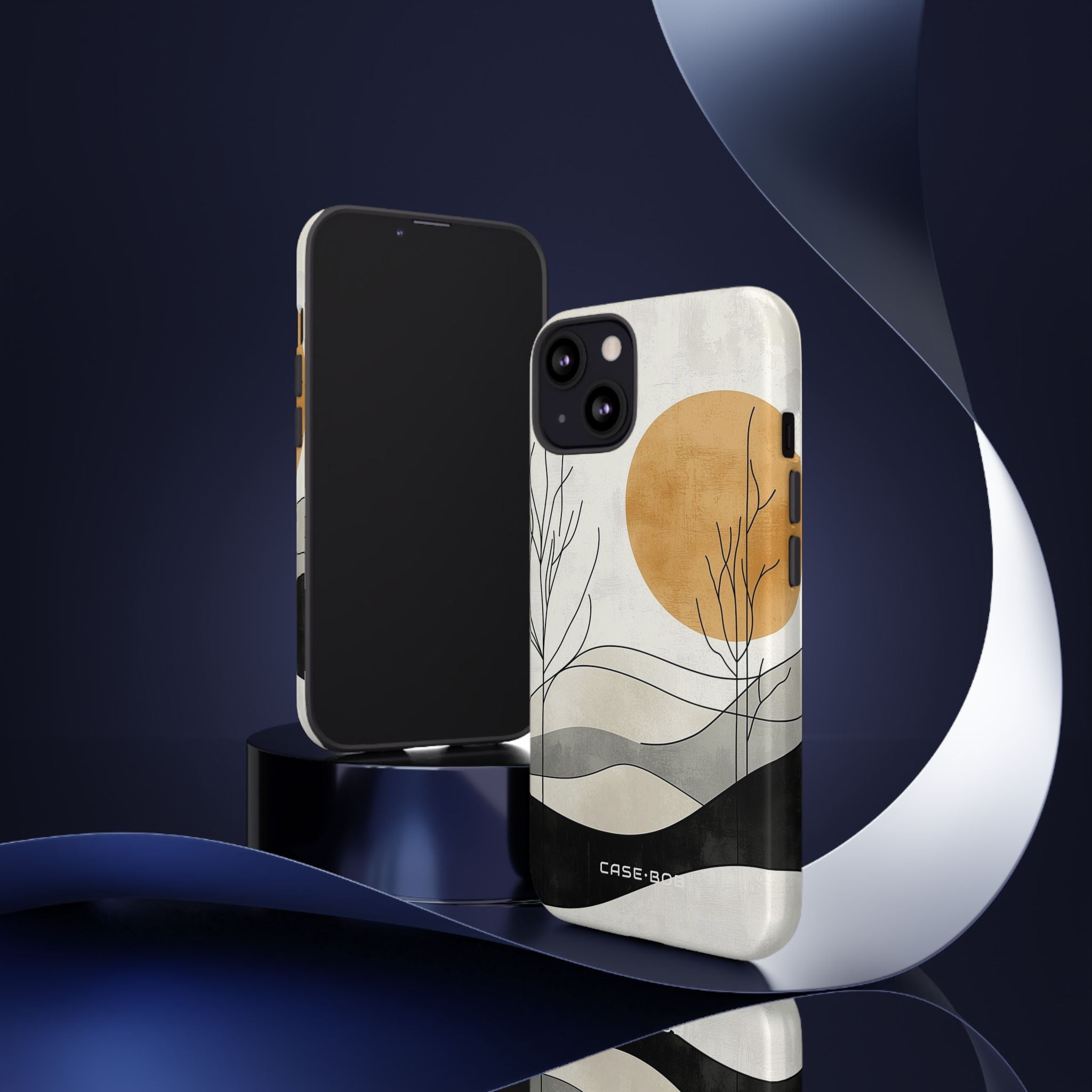 Oranssi Halo iPhone 13 -Kovakäsittelykuori