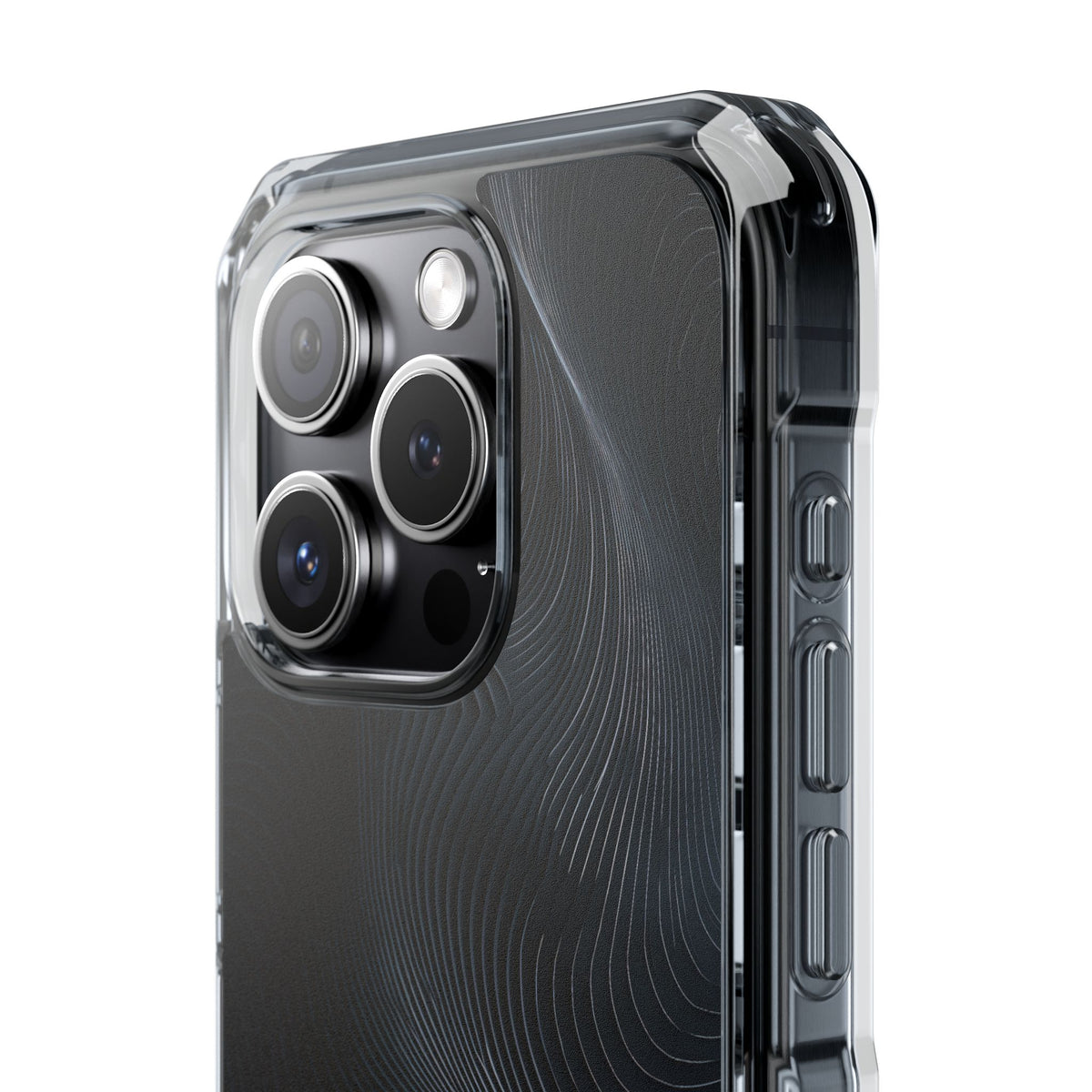 Black Impact MagSafe Phone Case for iPhone - Obsidian Ridge Flux