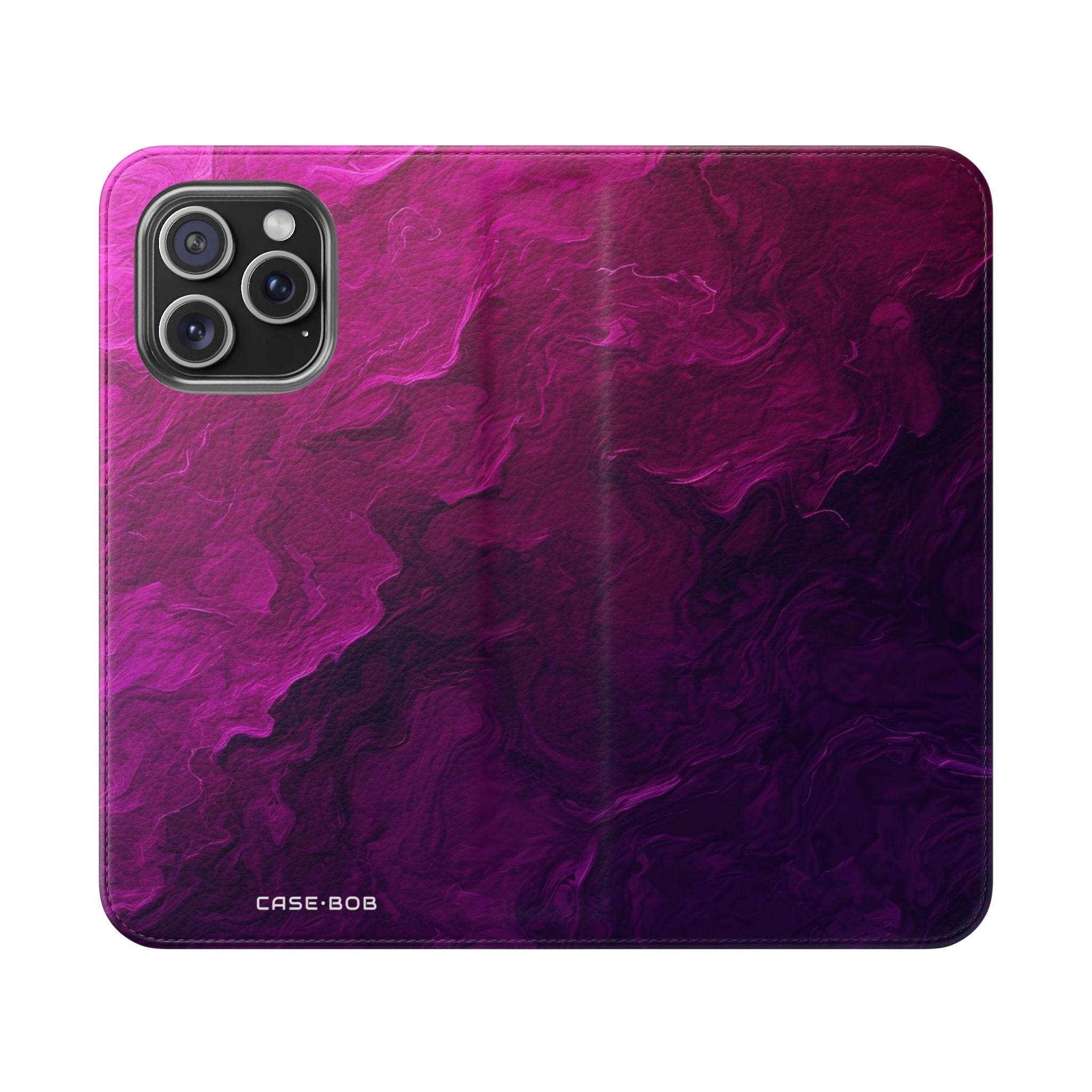 Purple Swirl - iPhone 15 Pro Max Case - Wallet