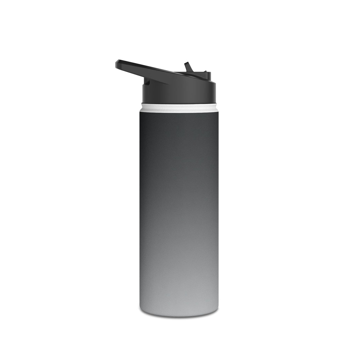 Noir Ombre Fade · Insulated Water Bottle · Black