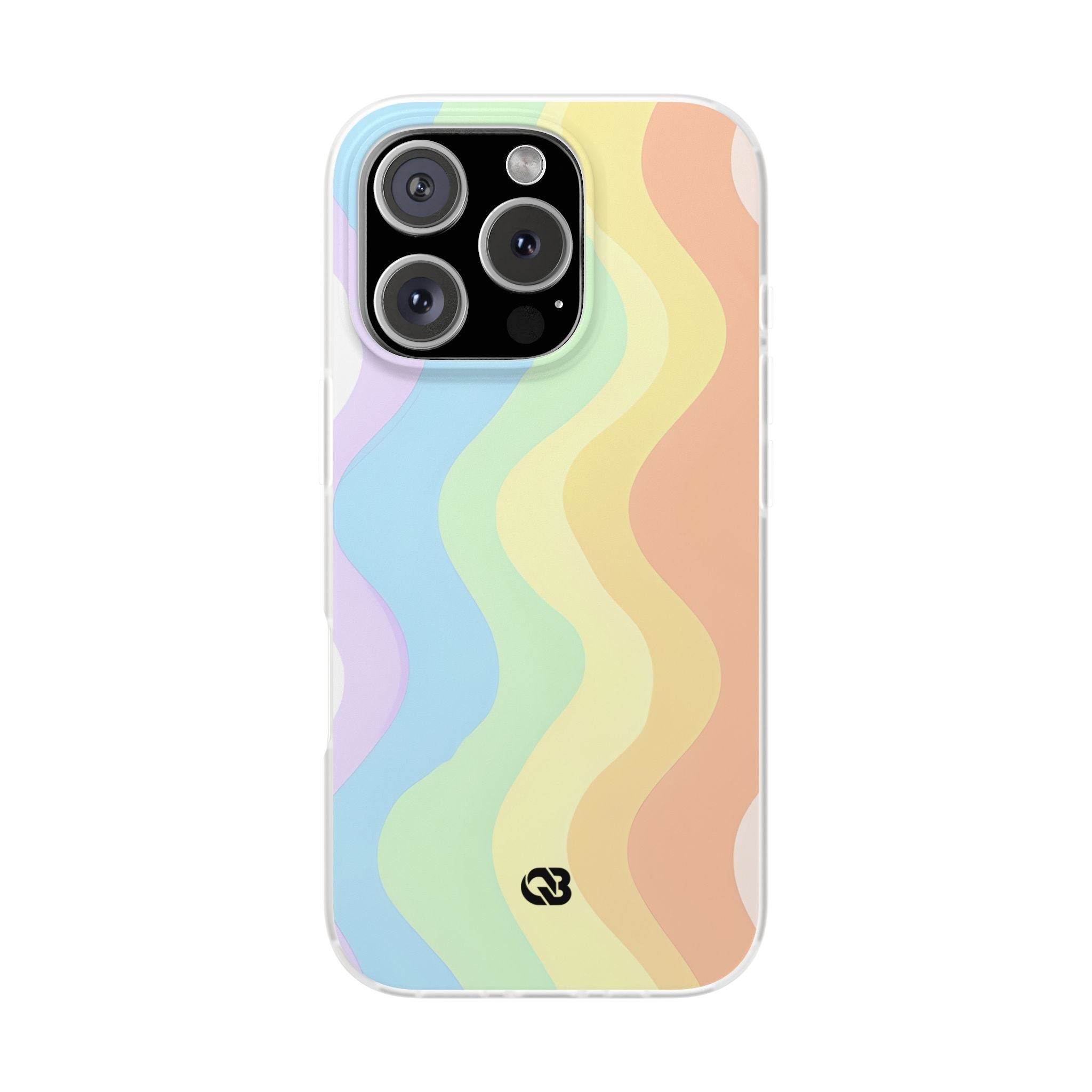 Pastel Ripple Flow · Soft Phone Case for iPhone