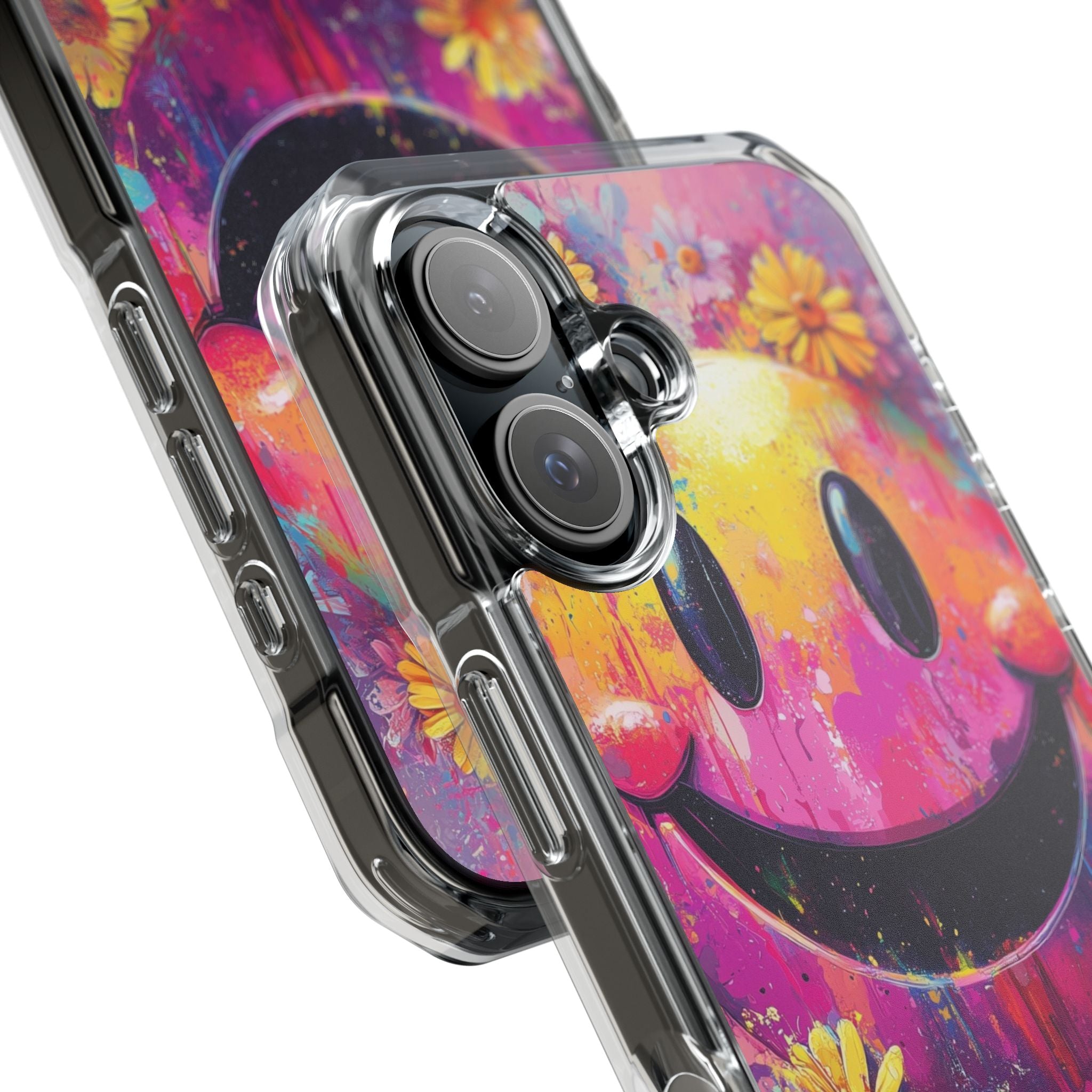 Smiley Bloom iPhone 16 Case - Impact - CASE•BOB