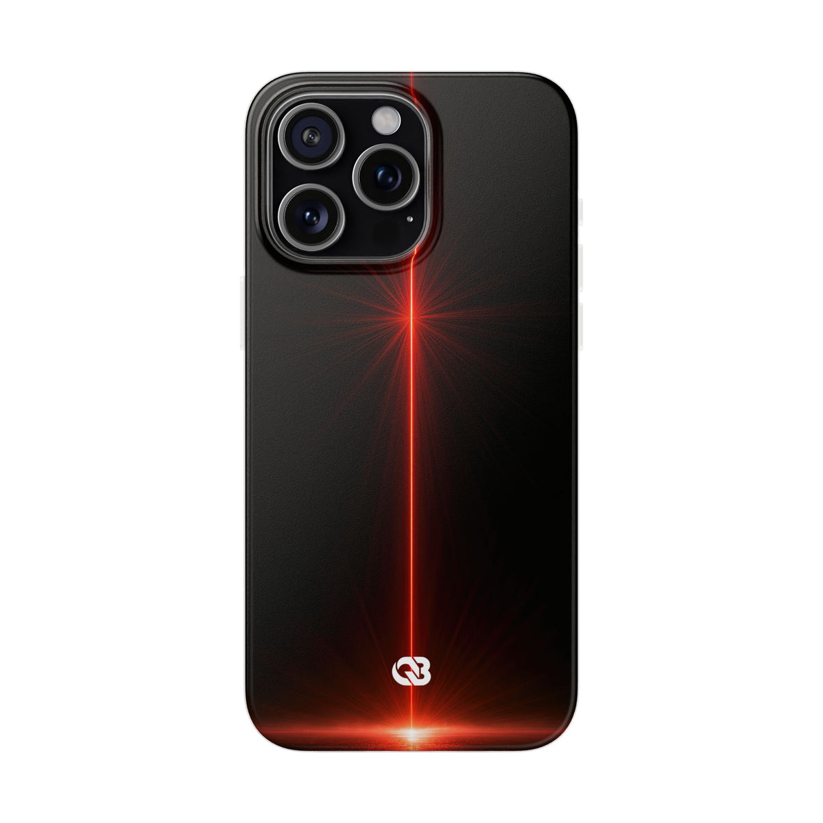 Red Lite Phone Case for iPhone - Crimson Flare Vector