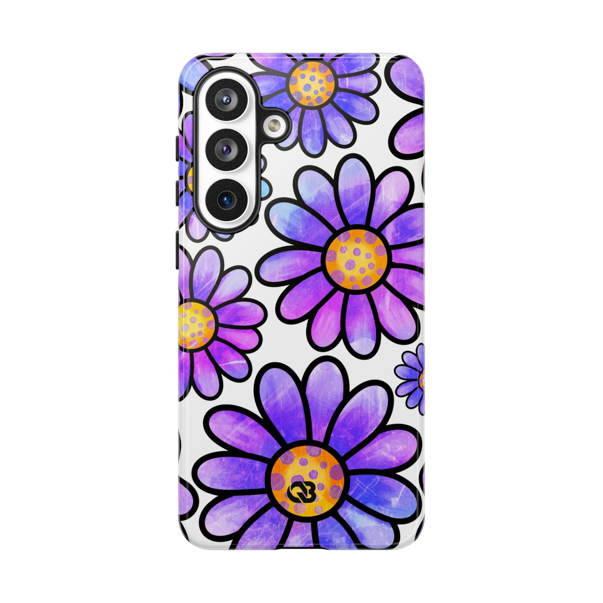 Violet Grunge Bloom · Tough Phone Case for Samsung