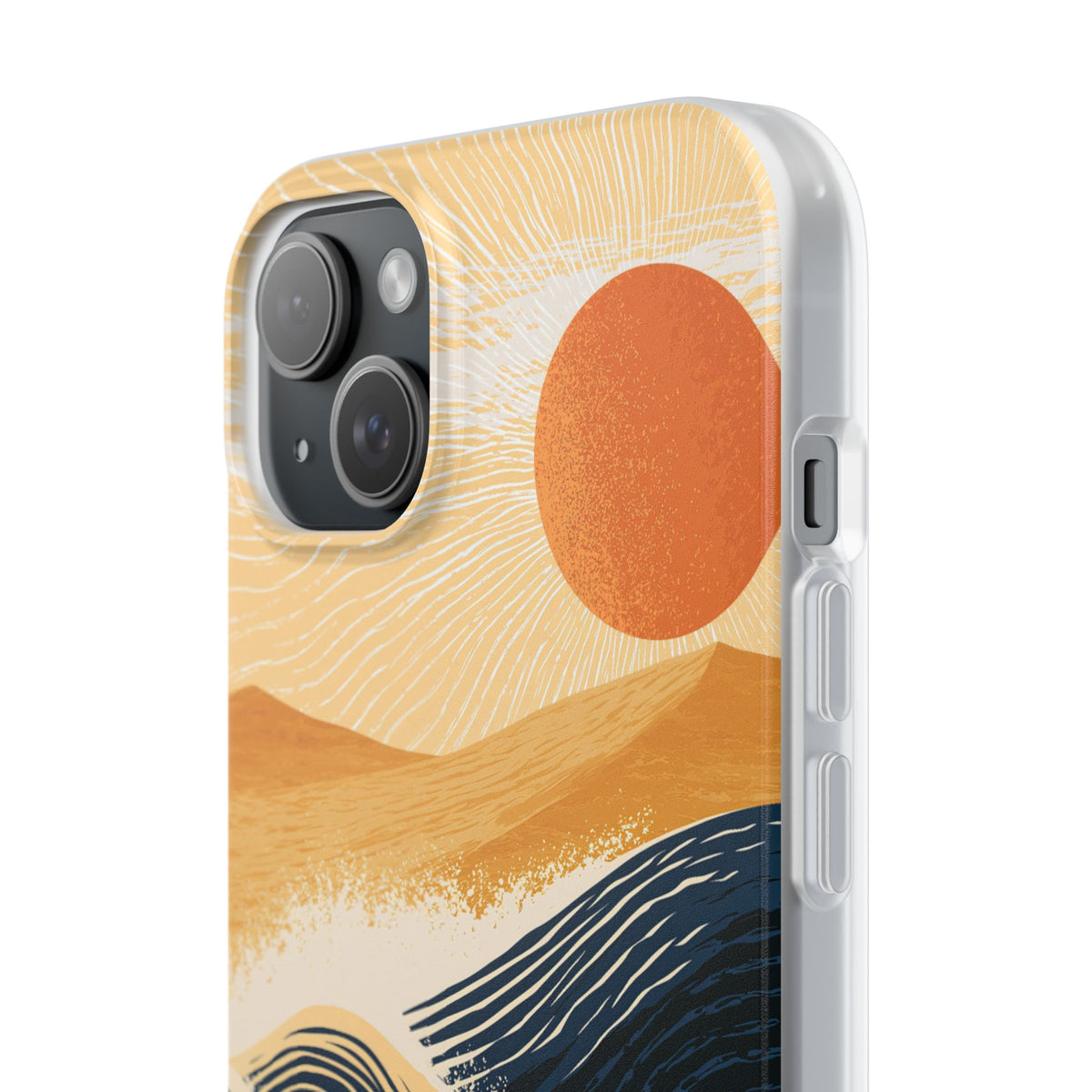 Blue Lite Phone Case for iPhone - Kyoto Cresting Tide