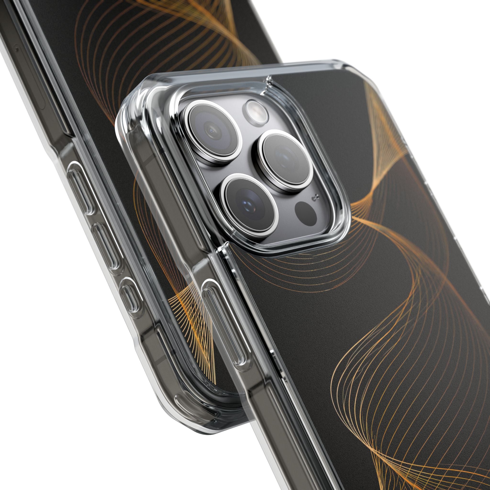 Gold Impact MagSafe Phone Case for iPhone - Burnished Bronze Helix