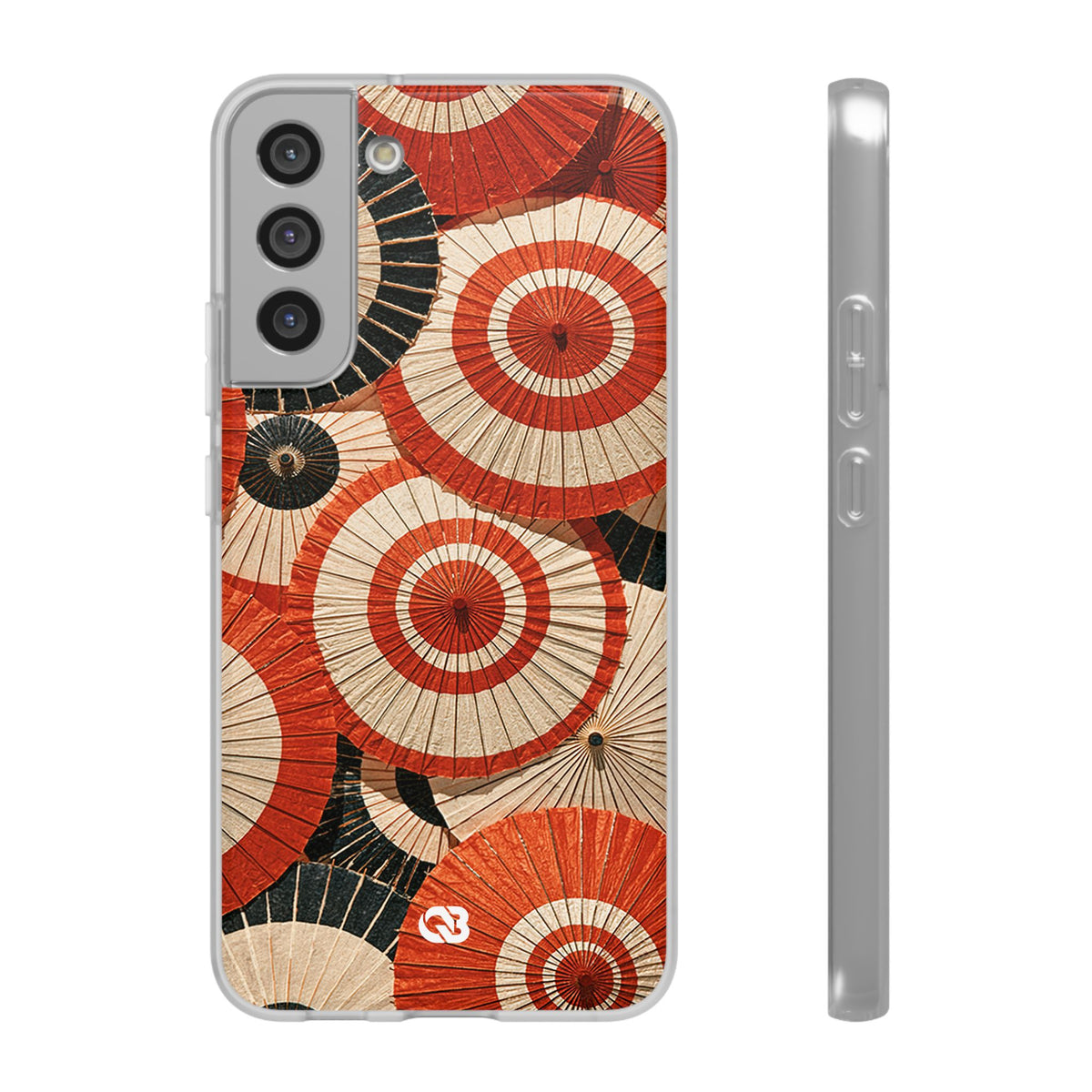 Vermilion Wagasa Motif · Lite Phone Case for Samsung · Red