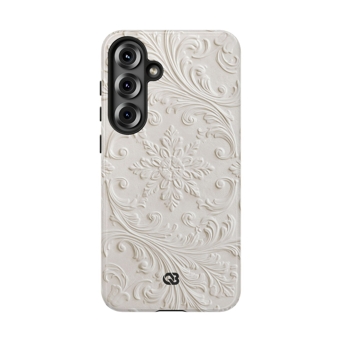 Sculpted Acanthus Relief · Tough Phone Case for Samsung · White