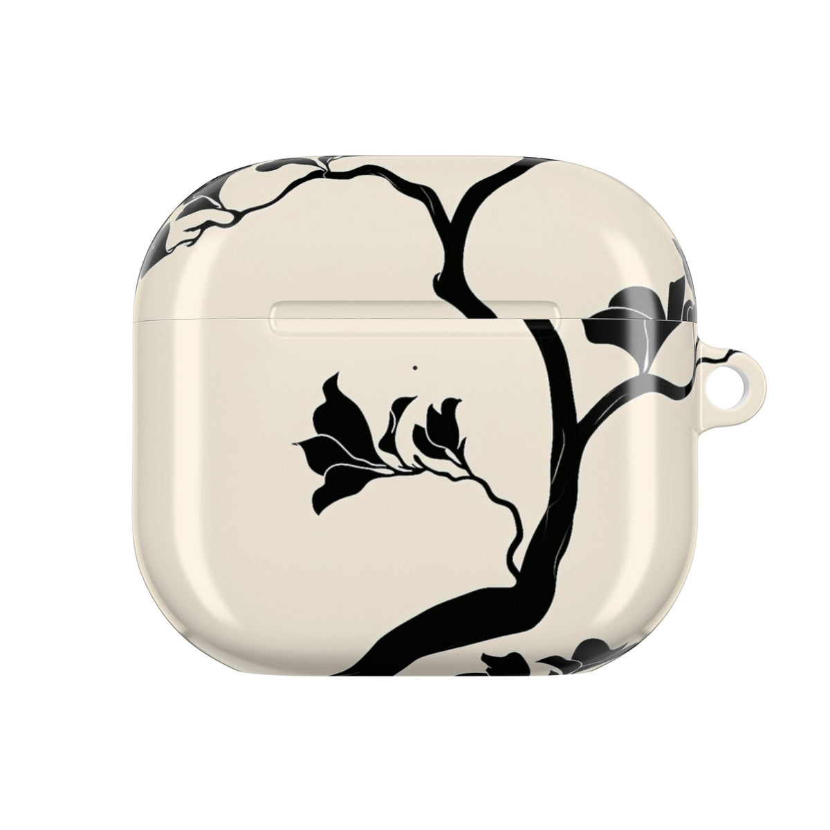 Ebony Magnolia · Hard Case for AirPods & AirPods Pro · Beige