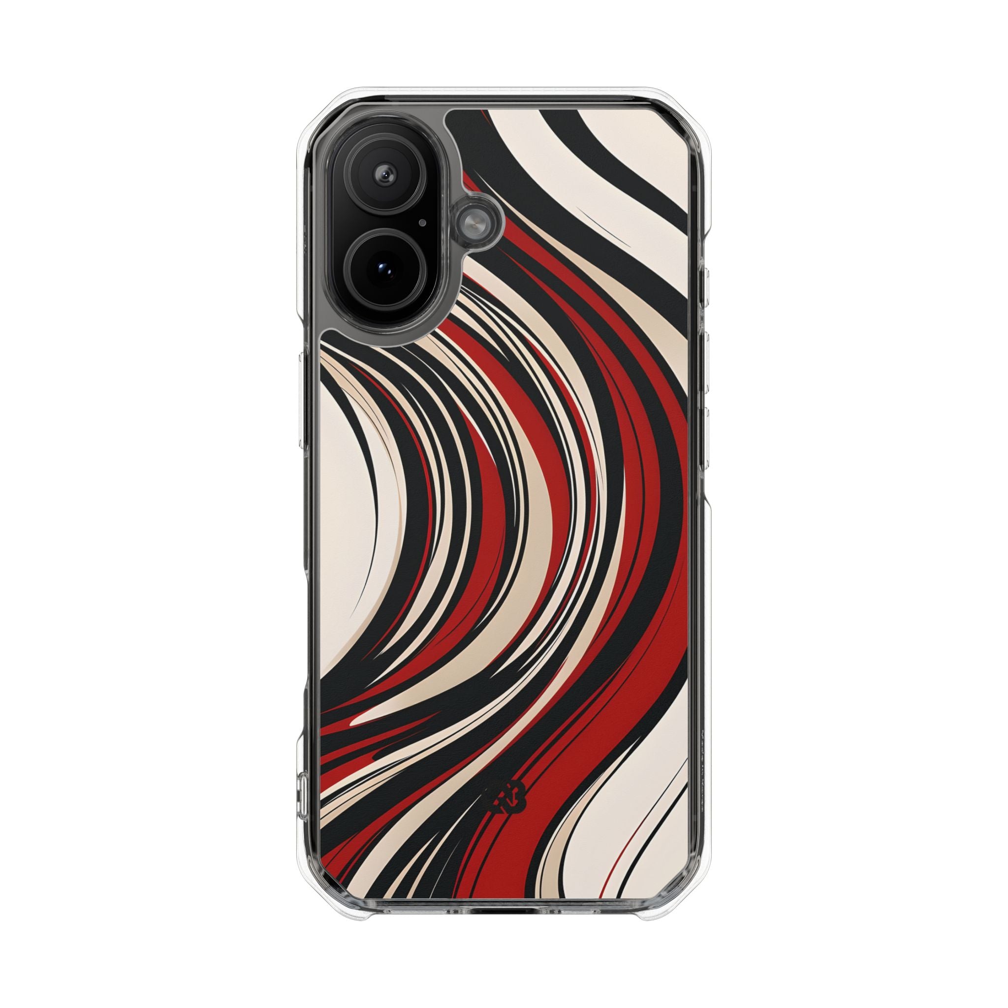 Karmesin Fluss Wellen · Impact Handyhülle für iPhone · Magsafe